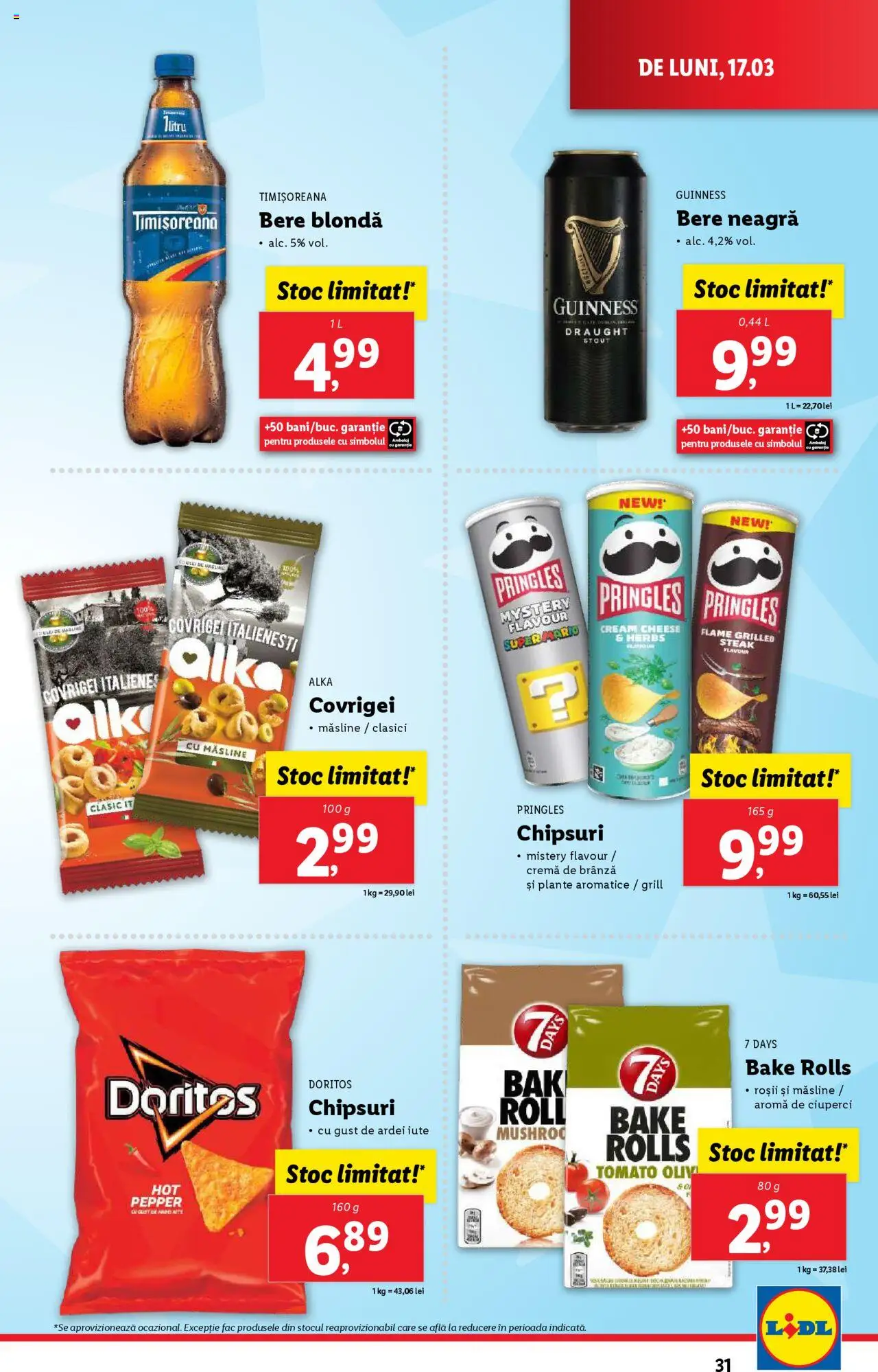 Catalog LIDL 17 - 23 Martie 2025 | Pagina 31 | Produse: Ardei, Brânză, Cremă de brânză, Chipsuri
