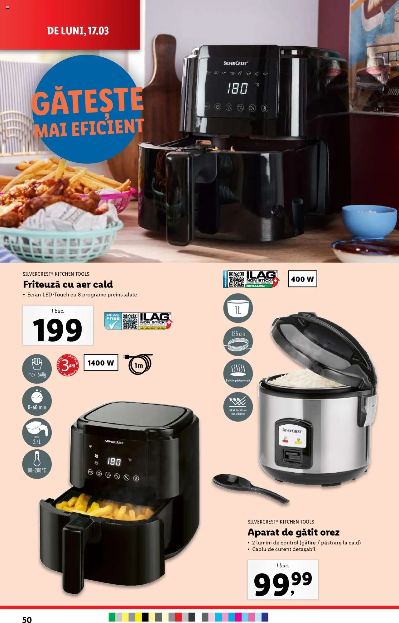 Catalog LIDL 17 - 23 Martie 2025 | Pagina 50 | Produse: Cablu, Ginseng, Friteuză, Orez