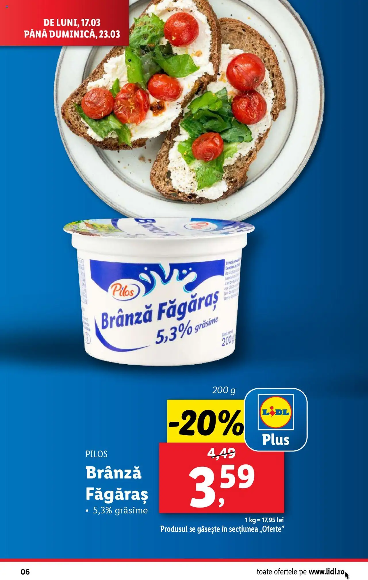 Catalog LIDL 17 - 23 Martie 2025 | Pagina 6 | Produse: Toplar, Brânză
