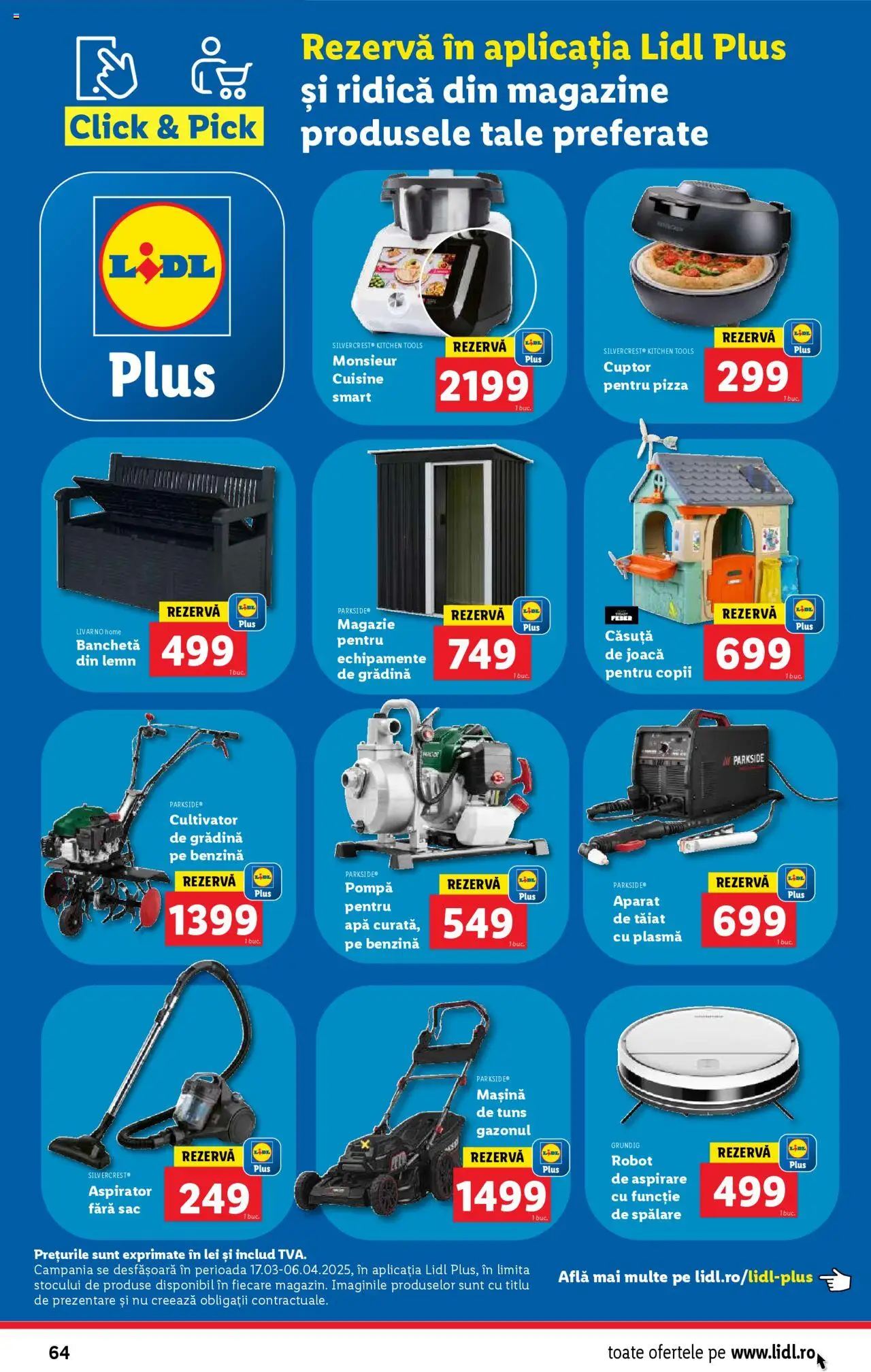 Catalog LIDL 17 - 23 Martie 2025 | Pagina 64 | Produse: Aspirator, Robot, Apă, Mașină de tuns