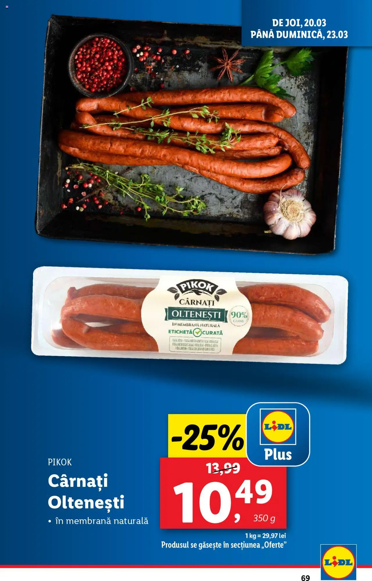 Catalog LIDL 17 - 23 Martie 2025 | Pagina 69 | Produse: Cârnați