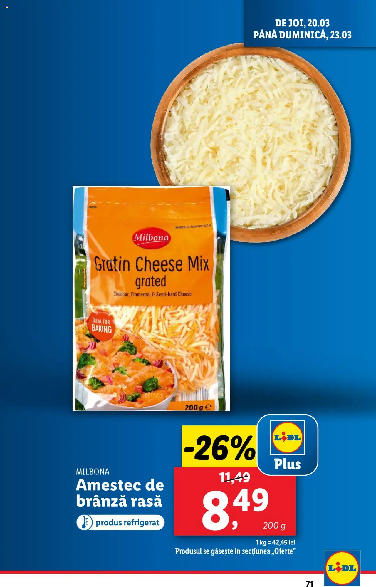 Catalog LIDL 17 - 23 Martie 2025 | Pagina 71 | Produse: Brânză