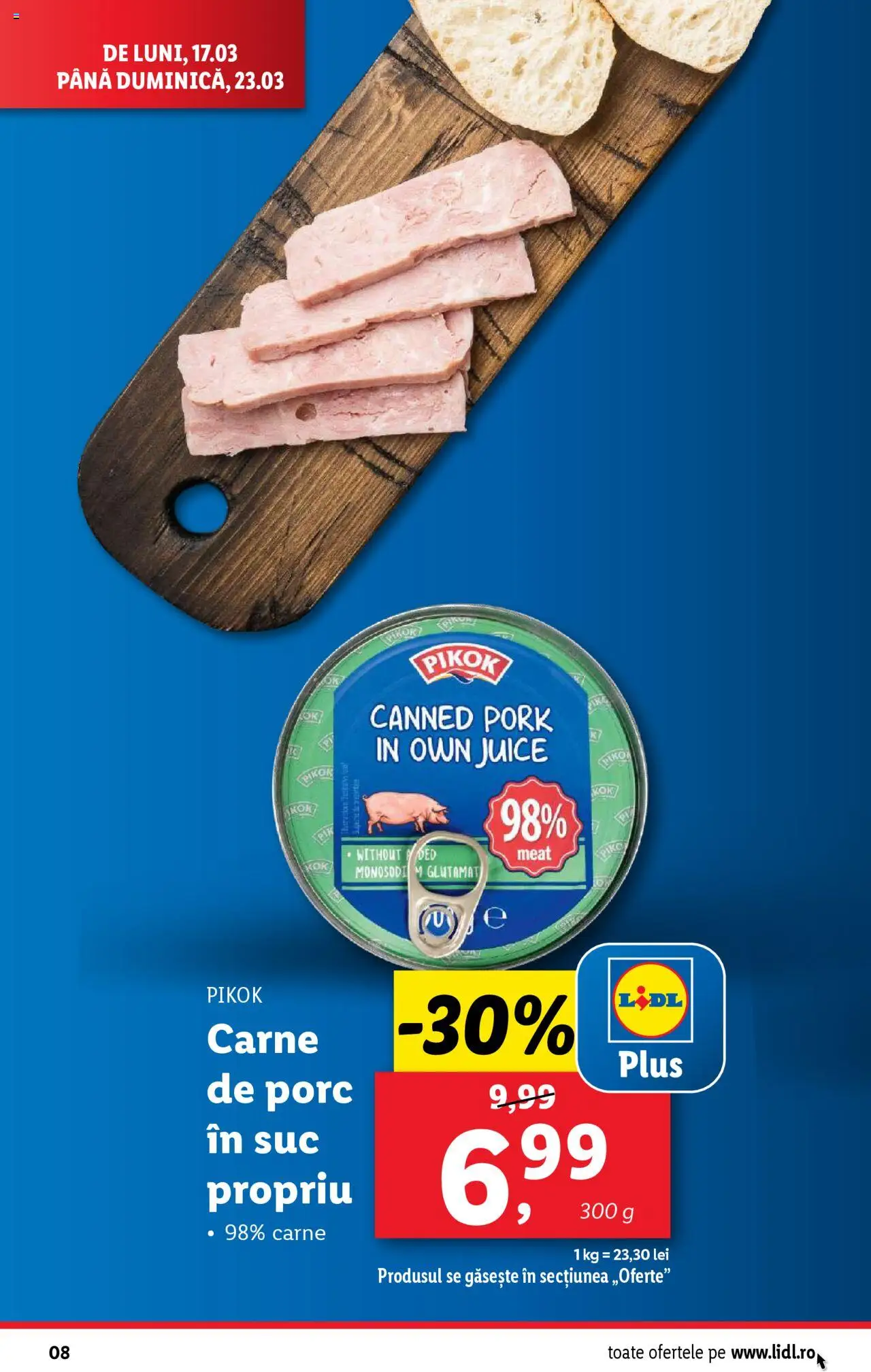 Catalog LIDL 17 - 23 Martie 2025 | Pagina 8 | Produse: Suc, Carne De Porc