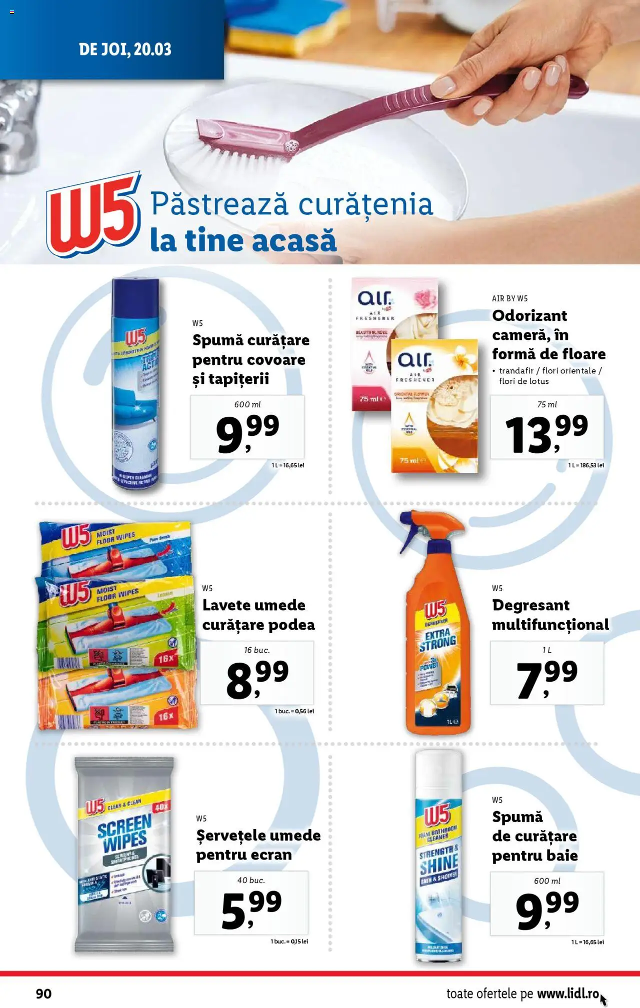 Catalog LIDL 17 - 23 Martie 2025 | Pagina 90 | Produse: Pomelo, Trandafir, Lavete, Șervețele umede