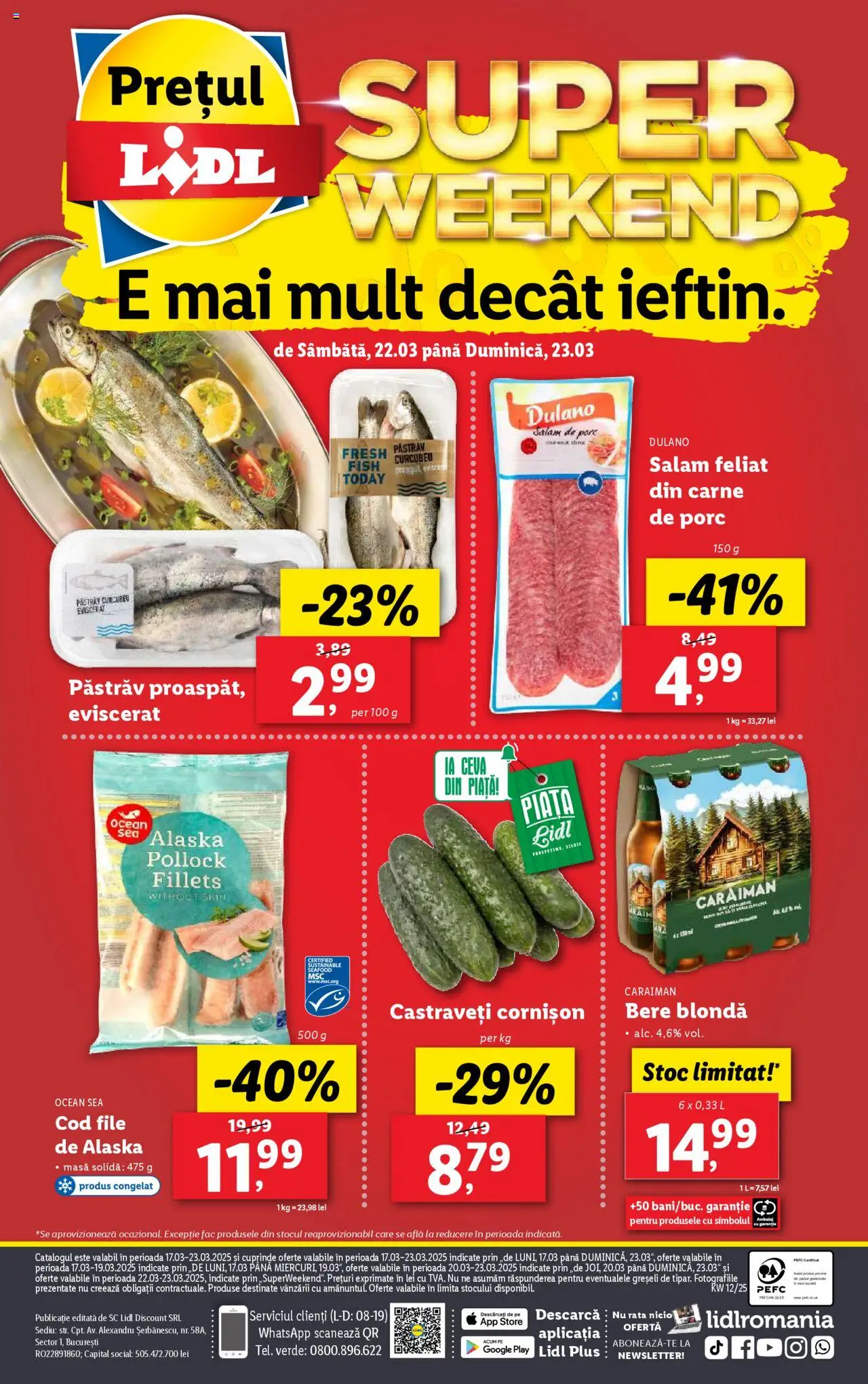 Catalog LIDL 17 - 23 Martie 2025 | Pagina 96 | Produse: Rață, Bere, Carne De Porc, Castraveți