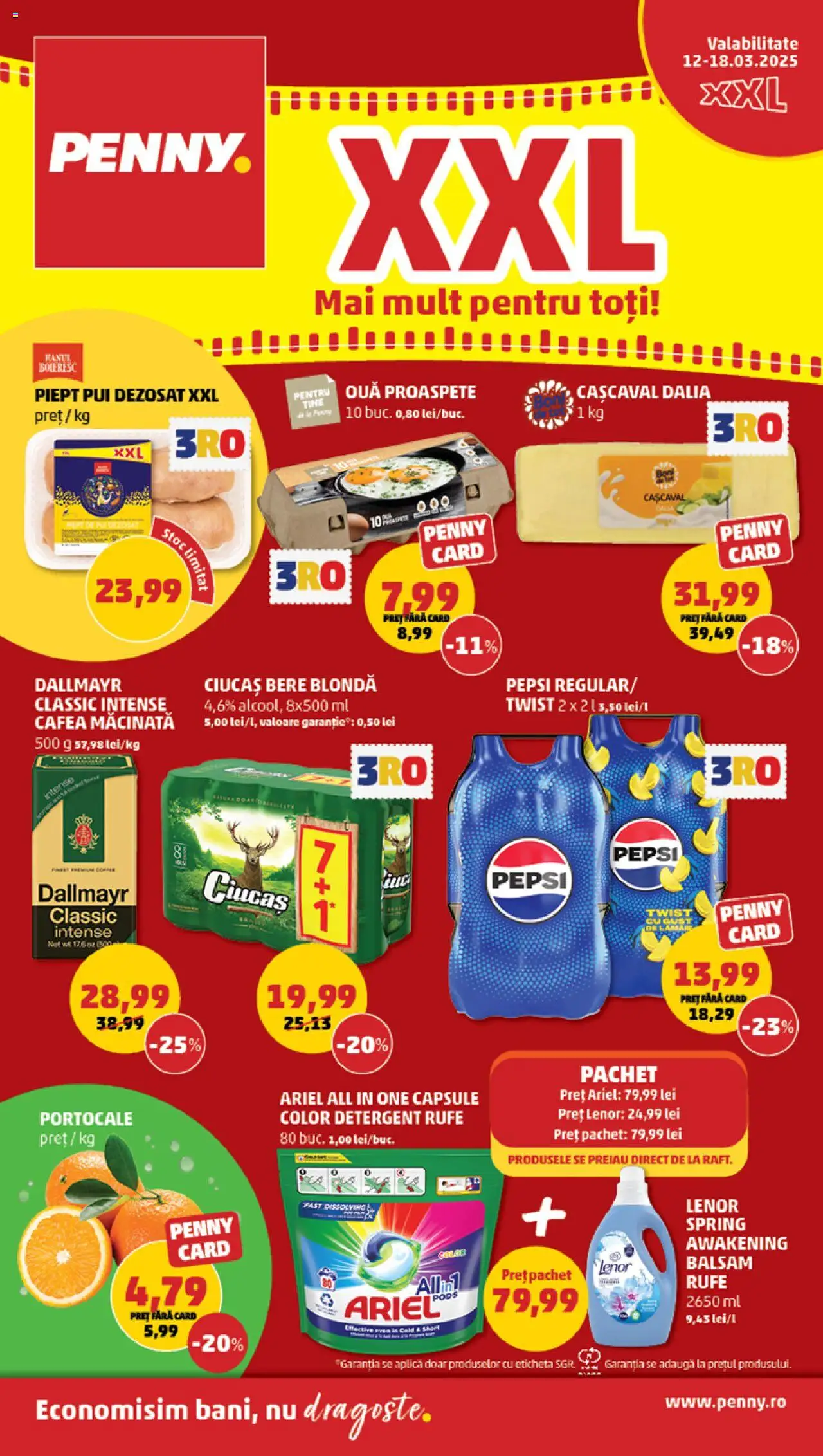 Catalog PENNY Market 12 - 18 Martie 2025 | Pagina 1 | Produse: Pară, Balsam, Ouă, Cafea