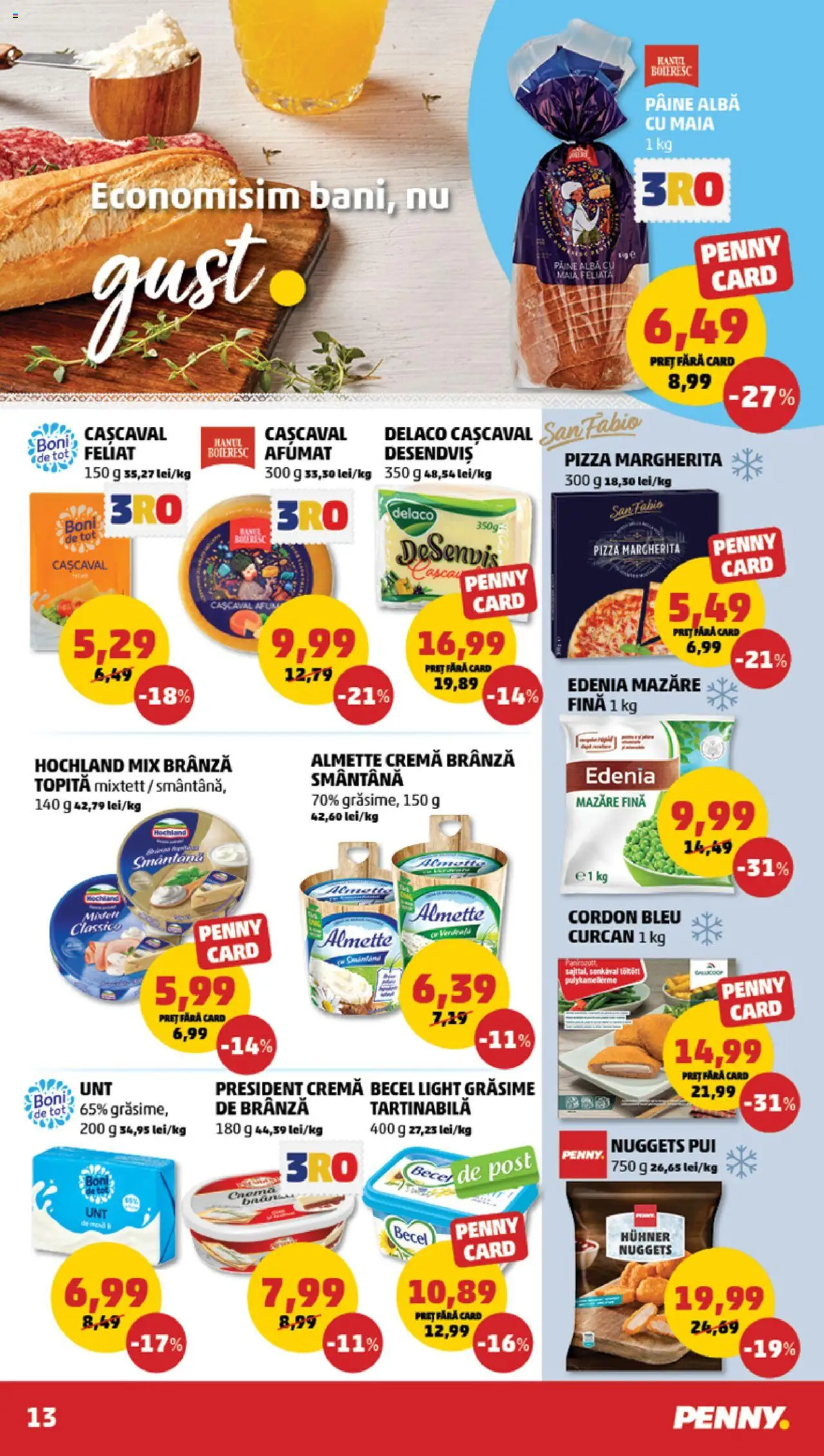 Catalog PENNY Market 12 - 18 Martie 2025 | Pagina 13 | Produse: Brânză, Cremă, Pâine, Smântână