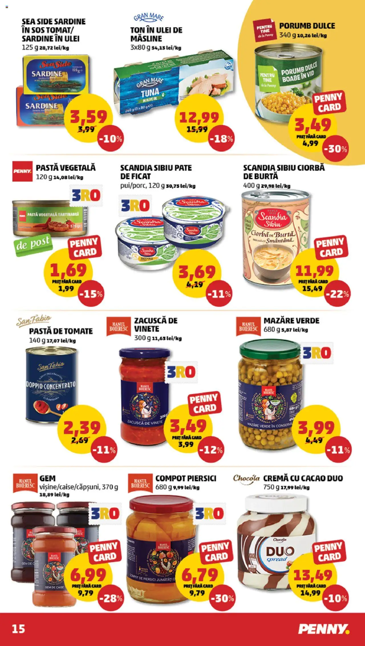 Catalog PENNY Market 12 - 18 Martie 2025 | Pagina 15 | Produse: Cremă, Ulei, Cacao, Zacuscă