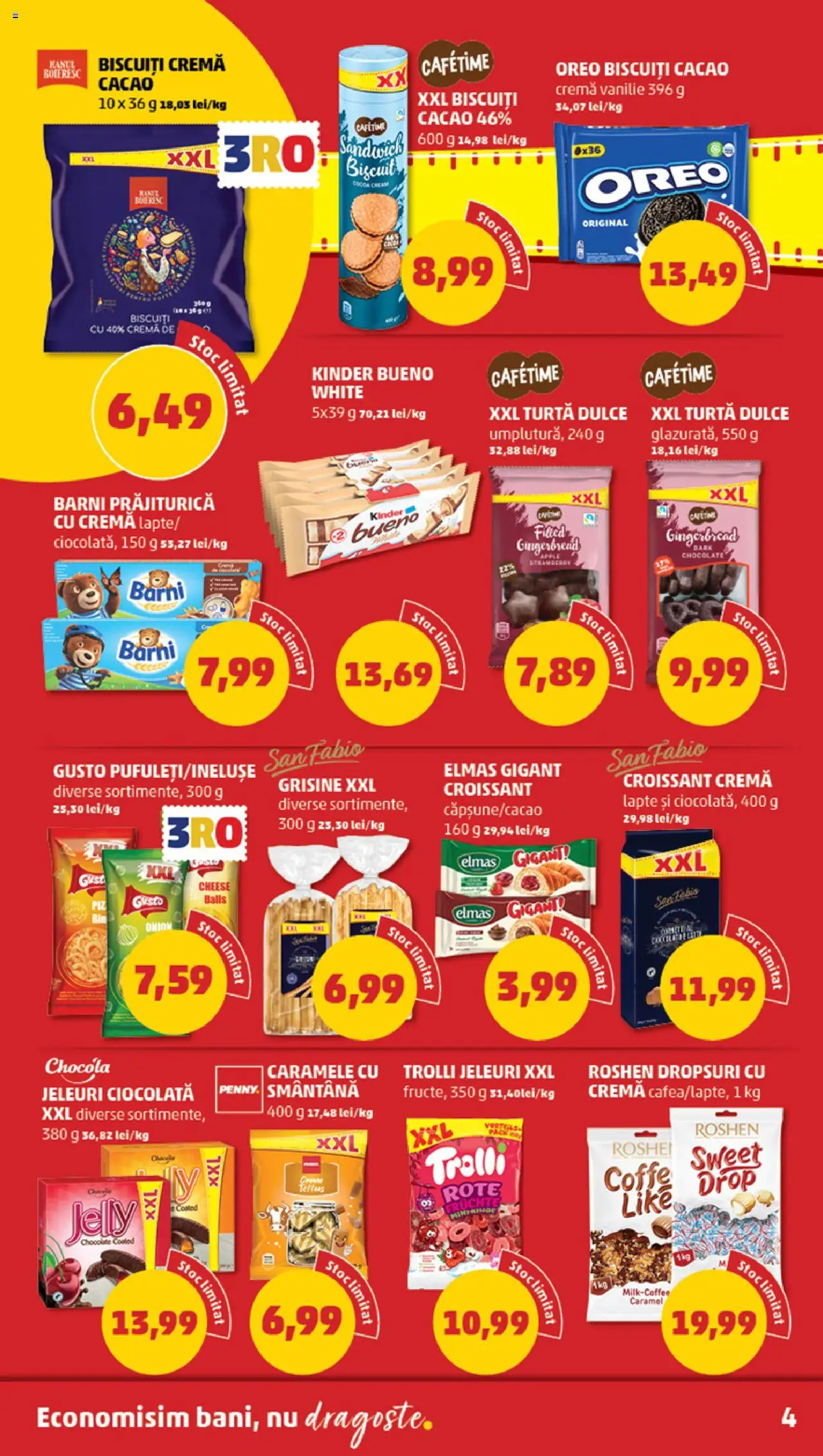 Catalog PENNY Market 12 - 18 Martie 2025 | Pagina 4 | Produse: Lapte, Biscuiți, Turtă dulce, Caramele