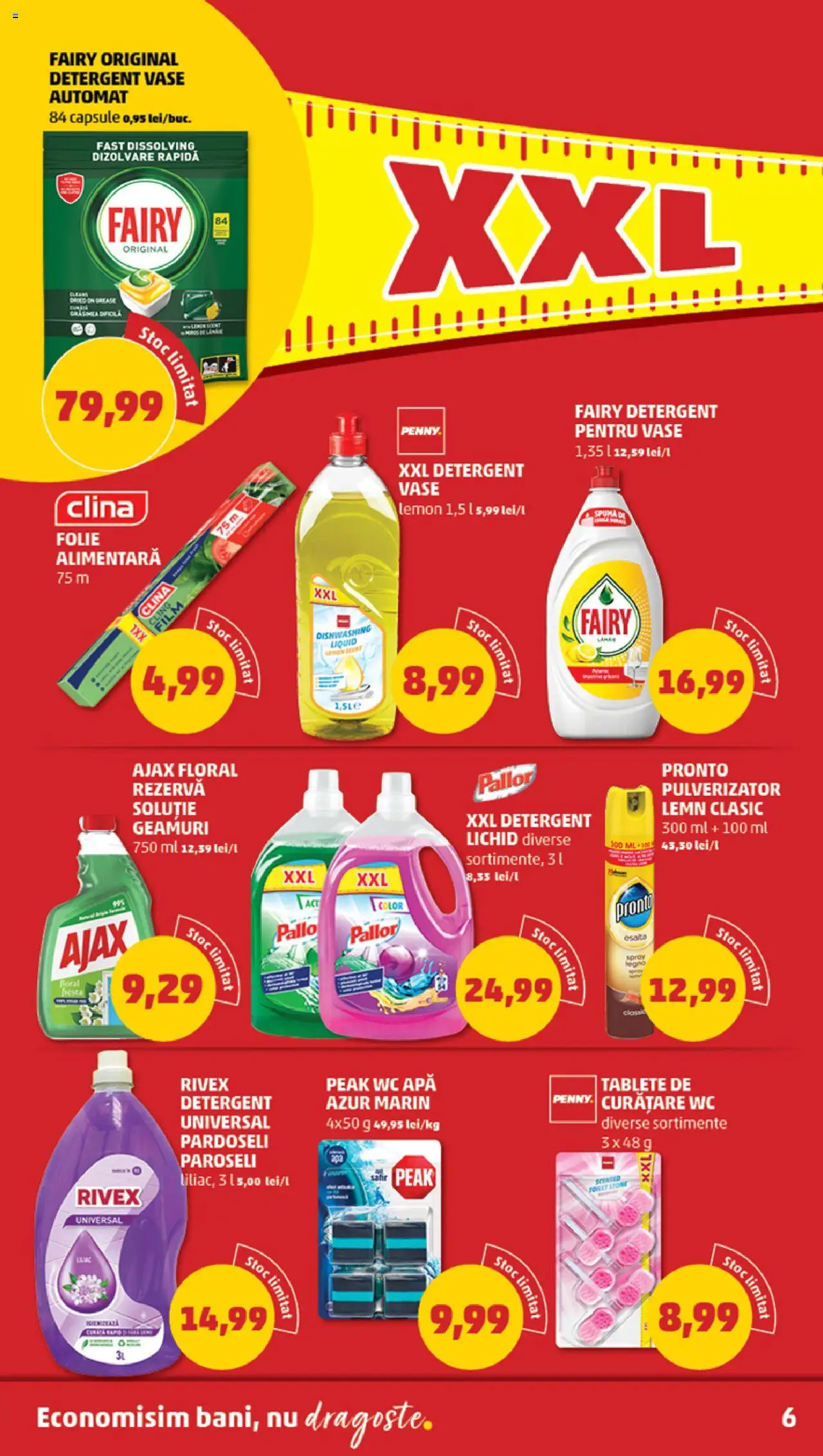 Catalog PENNY Market 12 - 18 Martie 2025 | Pagina 6 | Produse: Detergent, Apă