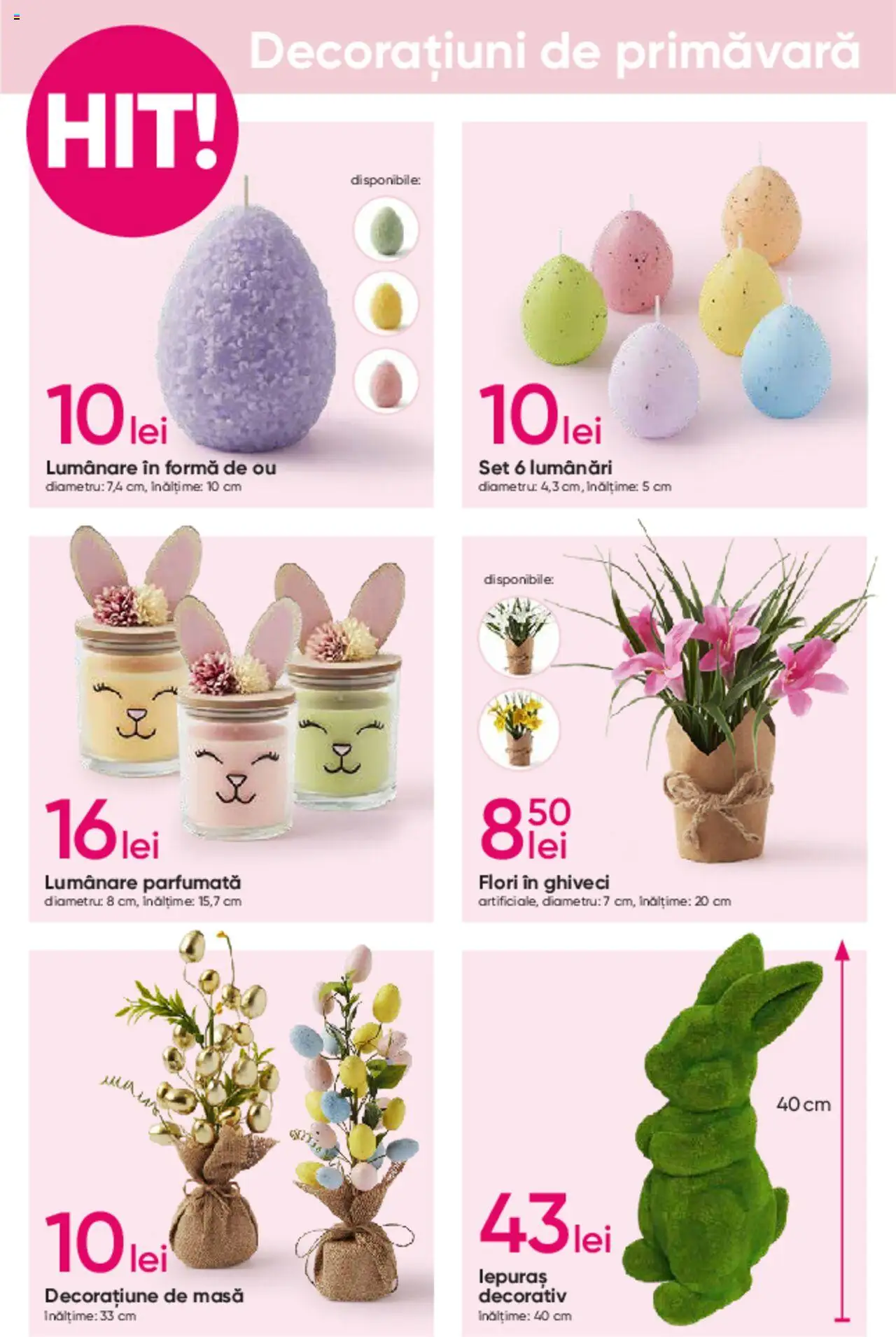 Catalog Pepco 13 - 26 Martie 2025 | Pagina 4 | Produse: Masă, Ghiveci, Lumânare