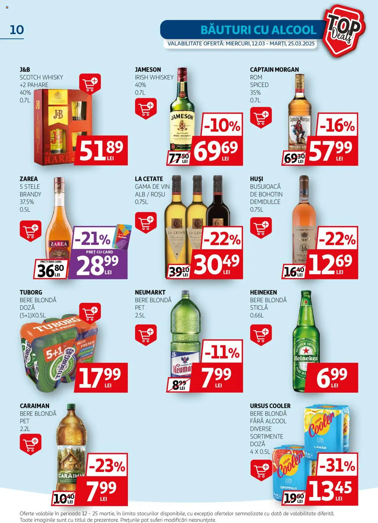 Catalog Auchan 12 - 25 Martie 2025 | Pagina 10 | Produse: Pahare, Bere, Whiskey, Lămâie