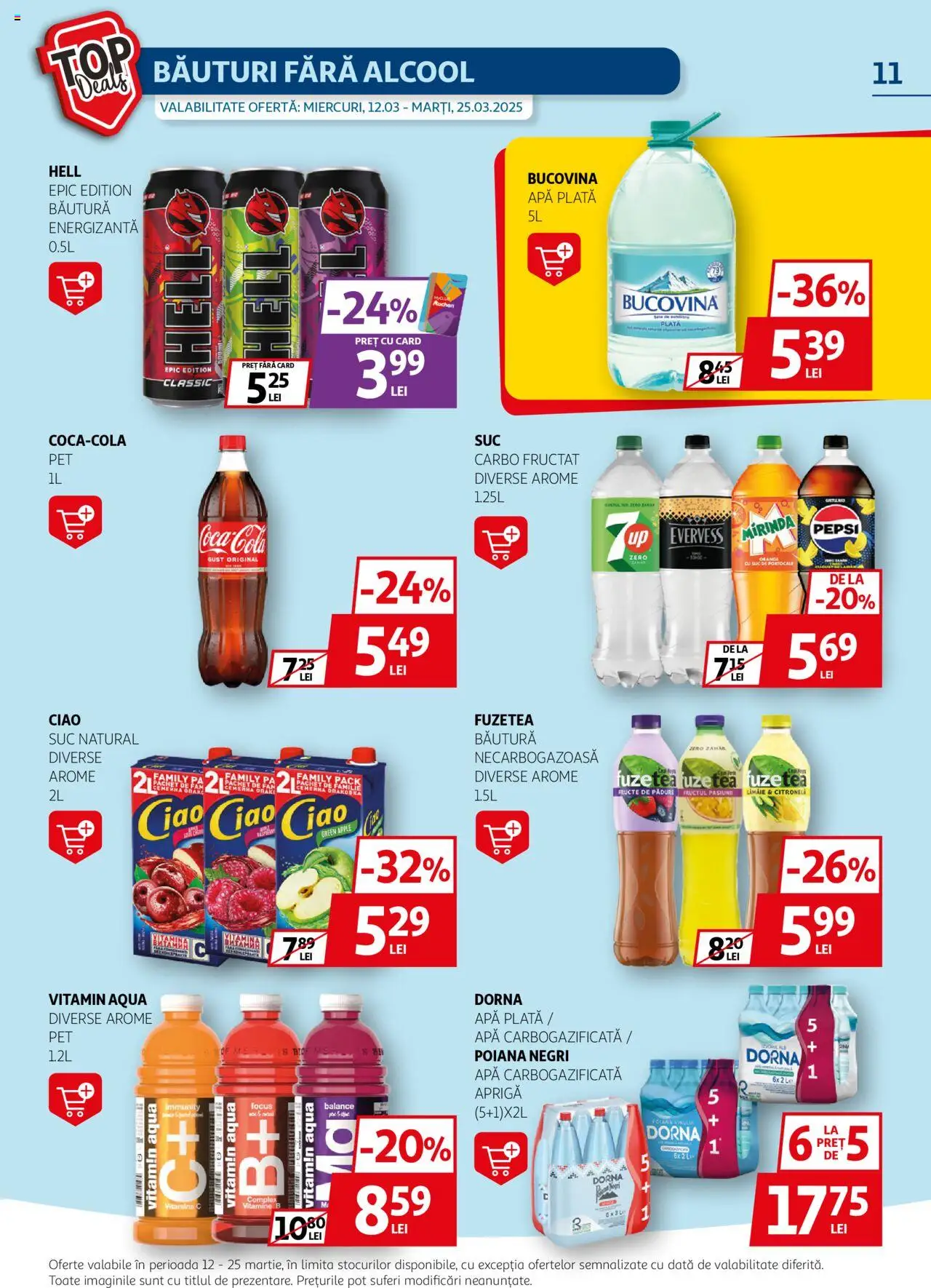 Catalog Auchan 12 - 25 Martie 2025 | Pagina 11 | Produse: Suc, Apă, Fructe, Zahăr