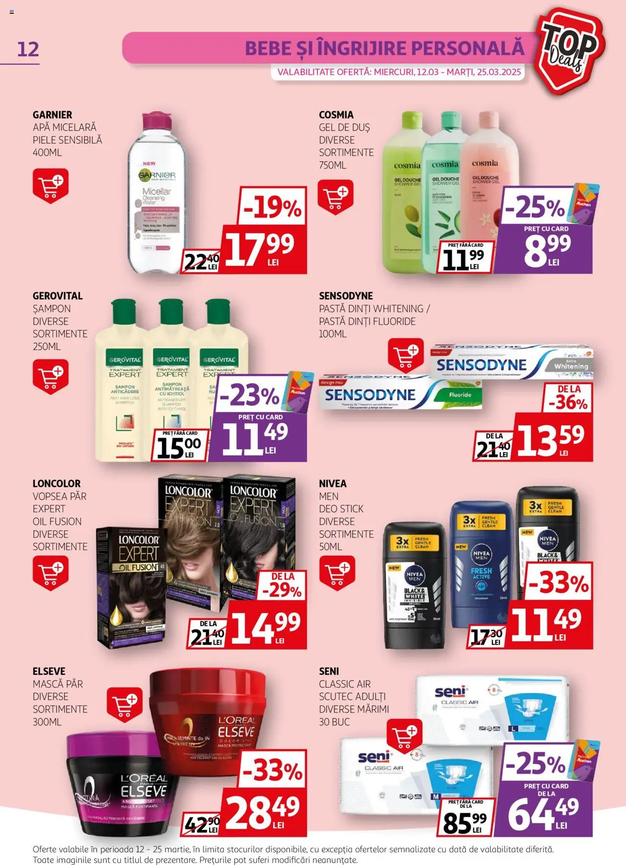 Catalog Auchan 12 - 25 Martie 2025 | Pagina 12 | Produse: Pomelo, Duș, Semințe, Apă micelară