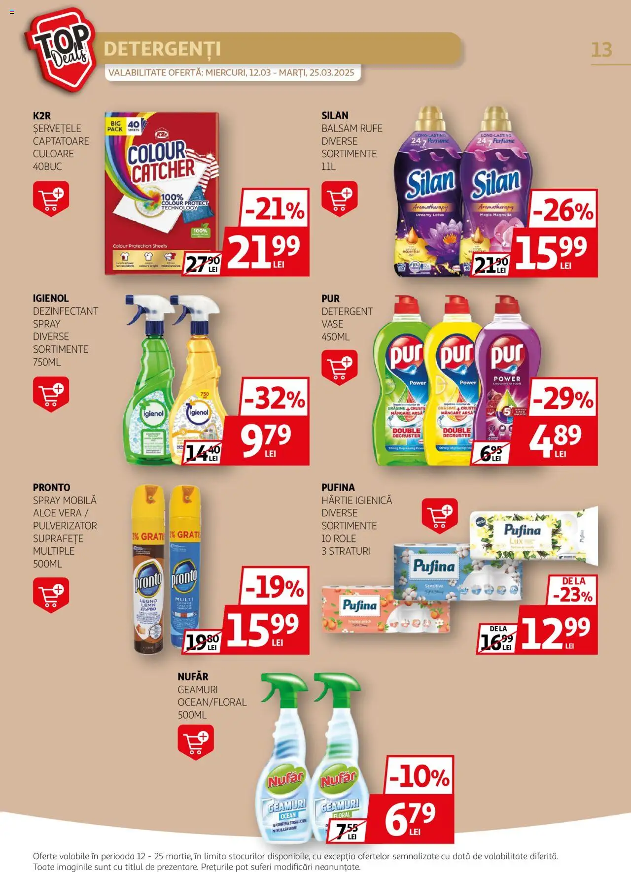 Catalog Auchan 12 - 25 Martie 2025 | Pagina 13 | Produse: Aloe vera, Role, Balsam, Detergent