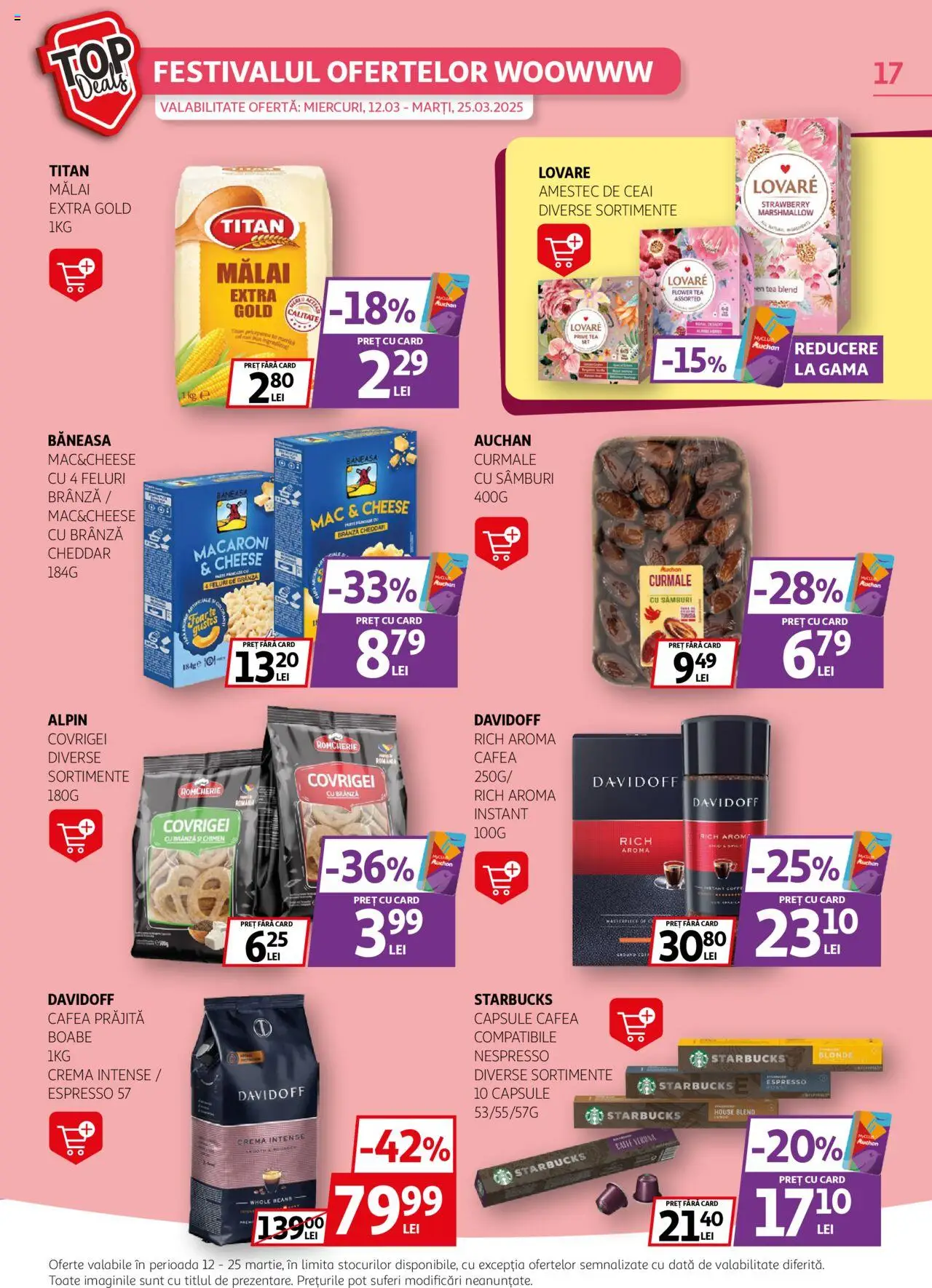 Catalog Auchan 12 - 25 Martie 2025 | Pagina 17 | Produse: Covrigei, Brânză, Cremă, Cafea