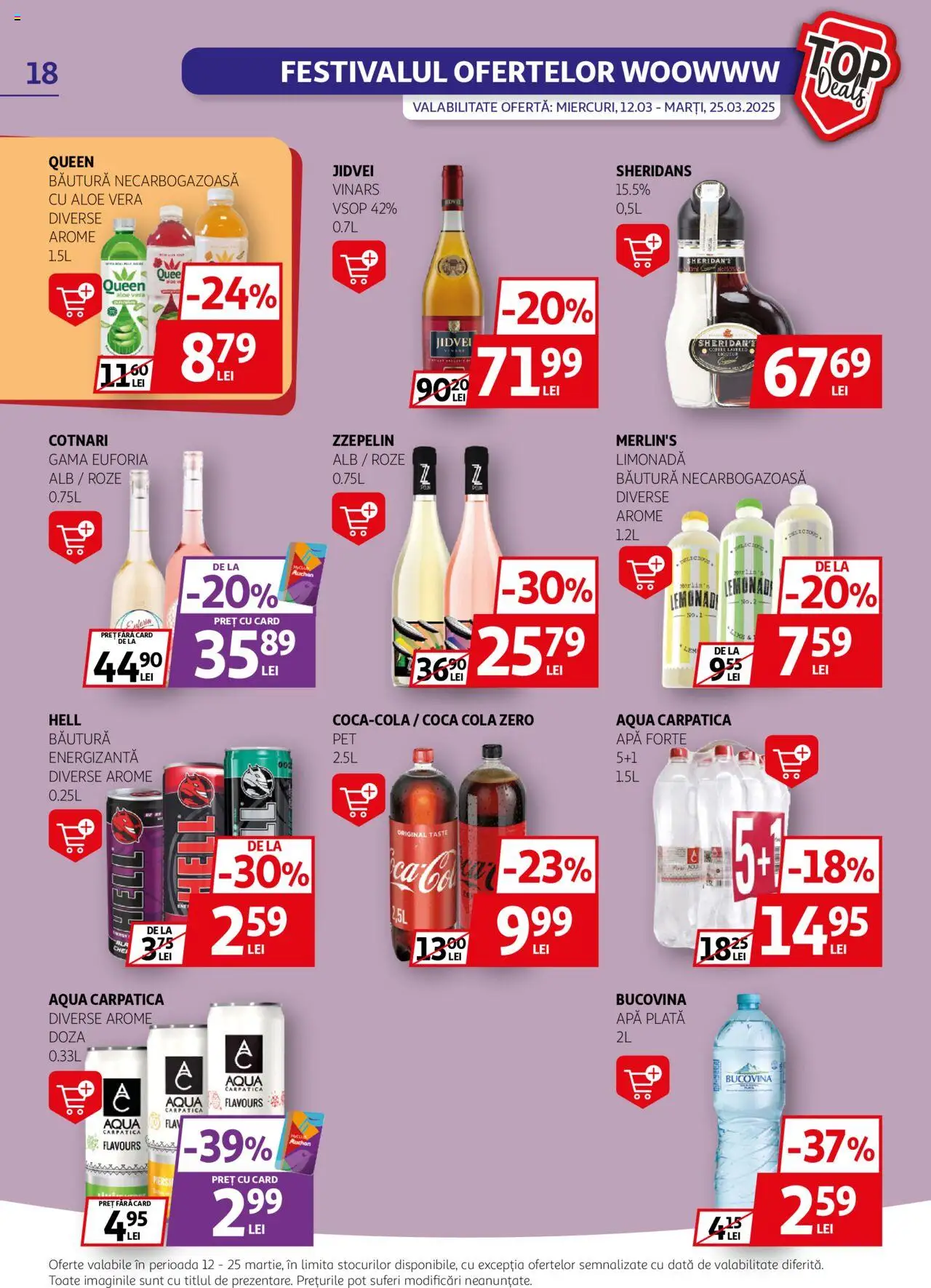 Catalog Auchan 12 - 25 Martie 2025 | Pagina 18 | Produse: Sıcak su torbası, Aloe vera, Amerikan servis, Apă