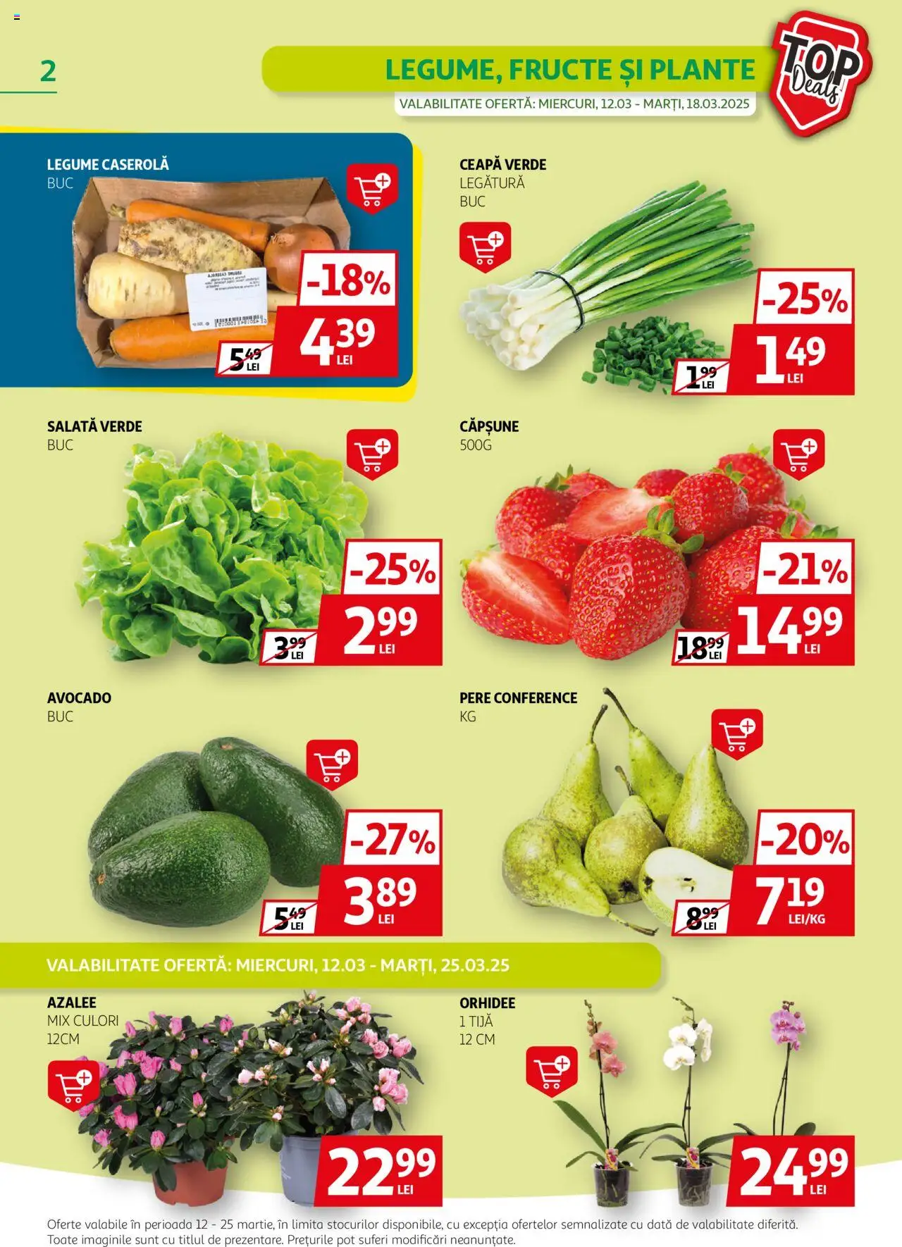 Catalog Auchan 12 - 25 Martie 2025 | Pagina 2 | Produse: Orhidee, Salată, Avocado, Ceapă