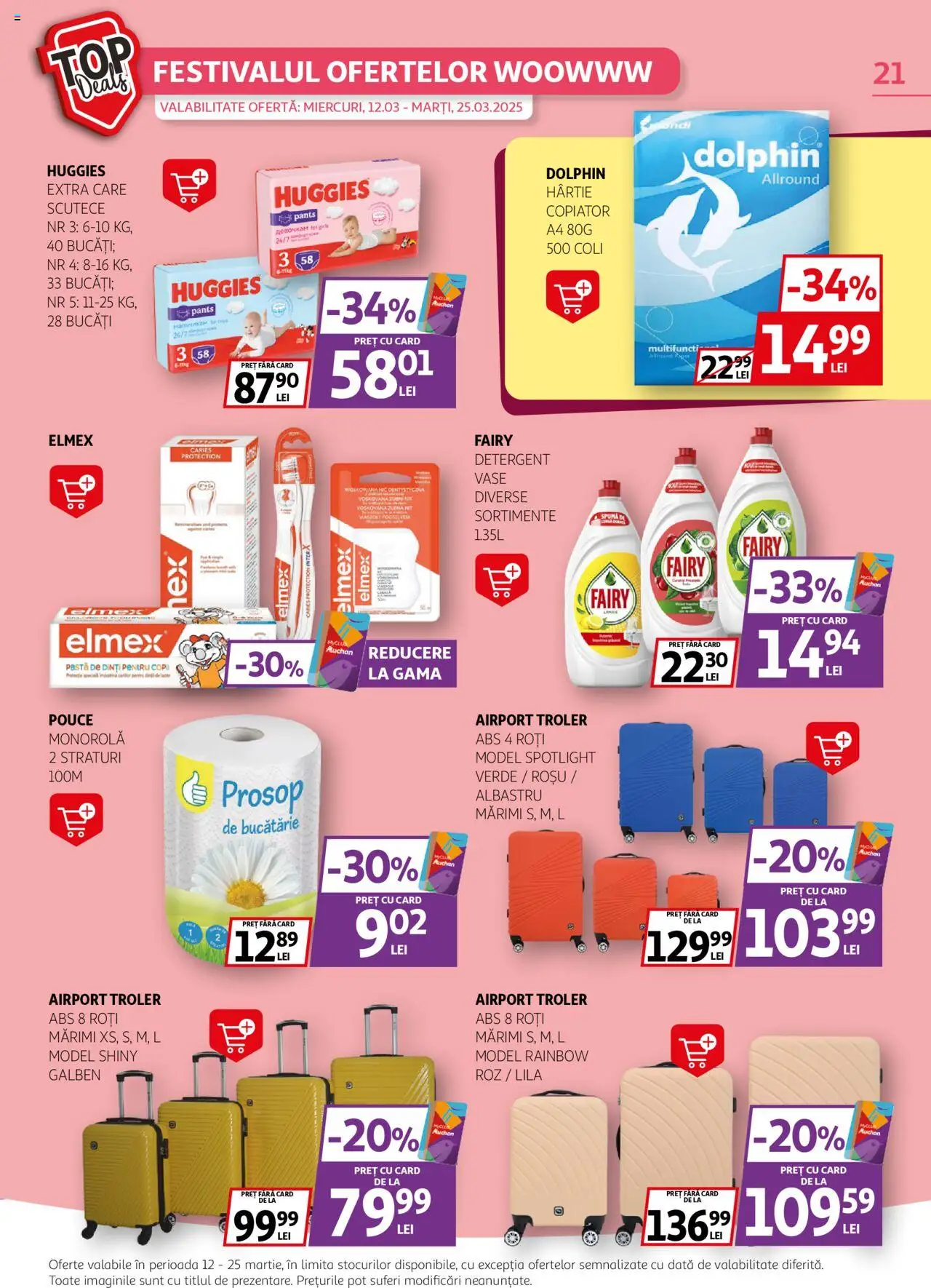 Catalog Auchan 12 - 25 Martie 2025 | Pagina 21 | Produse: Bucătărie, Pastă de dinți, Detergent, Scutece