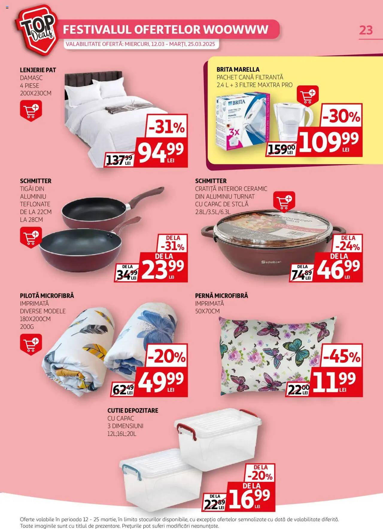 Catalog Auchan 12 - 25 Martie 2025 | Pagina 23 | Produse: Cratiță, Pernă, Pilotă, Cutie