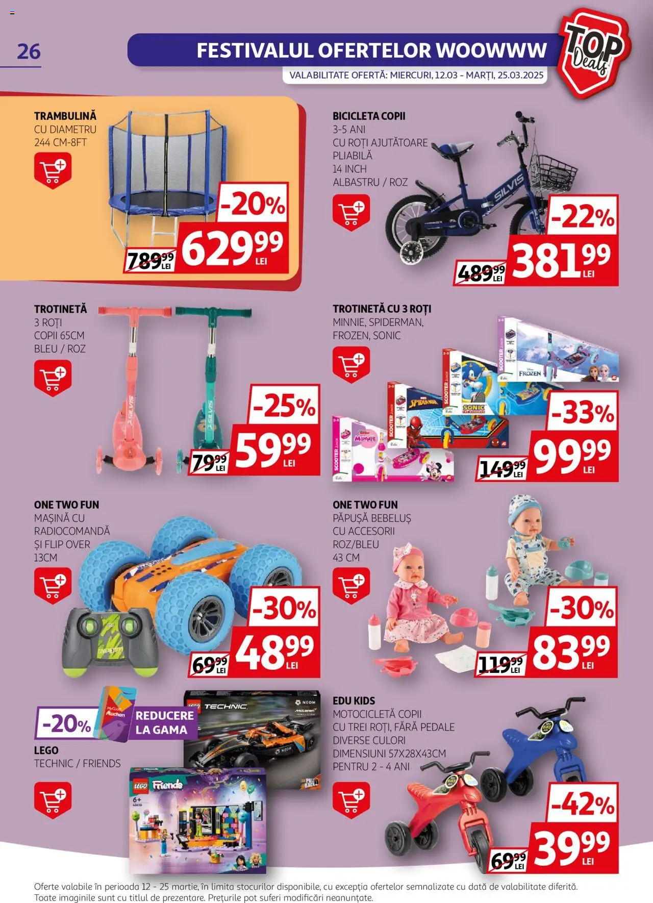 Catalog Auchan 12 - 25 Martie 2025 | Pagina 26 | Produse: Trotinetă, Dana kuşbaşı
