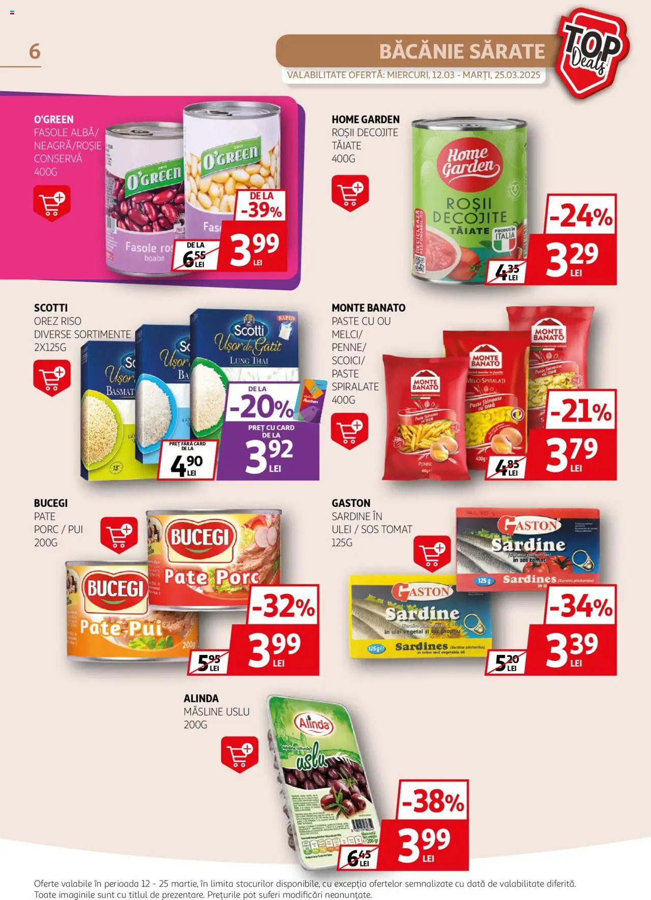 Catalog Auchan 12 - 25 Martie 2025 | Pagina 6 | Produse: Pate, Roșii, Orez, Sos