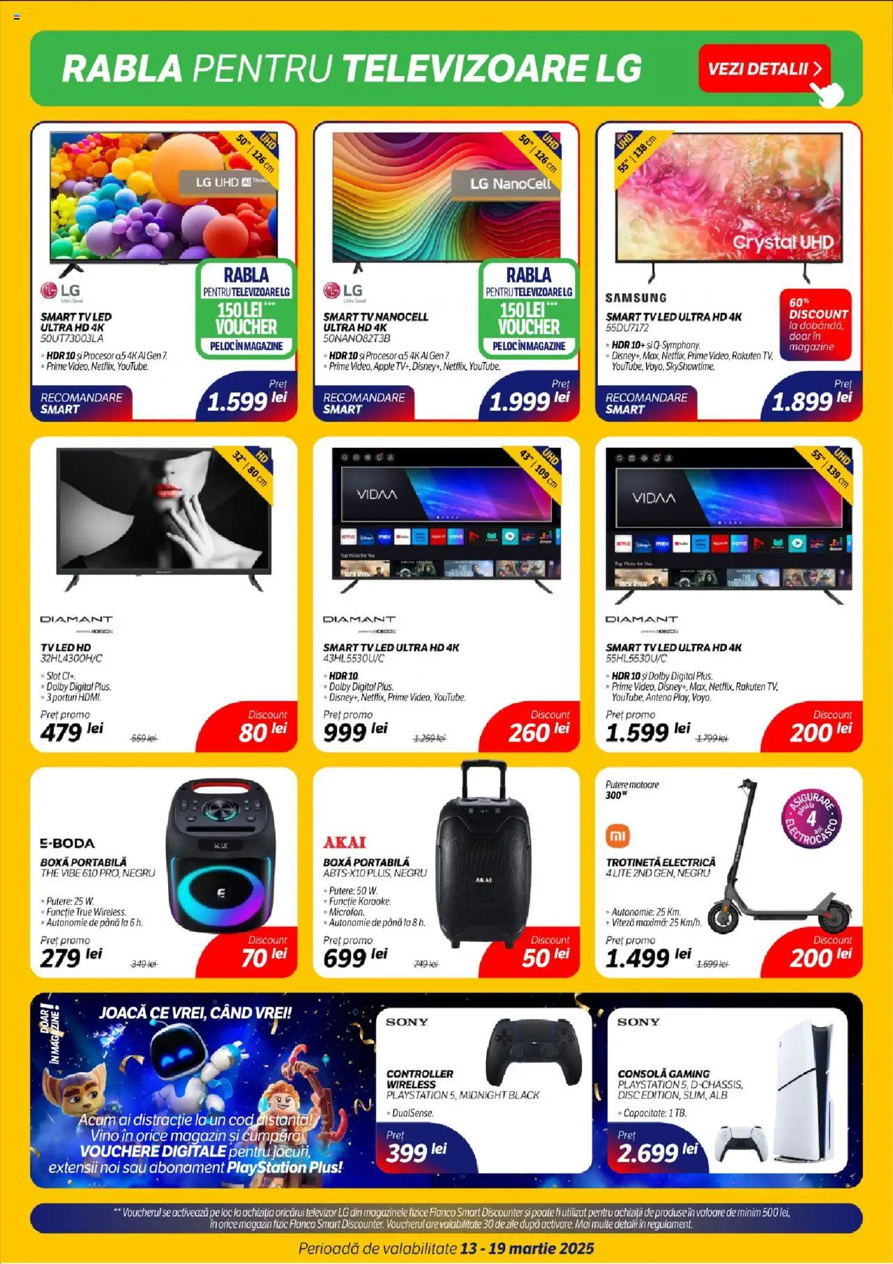 Catalog Flanco 13 - 19 Martie 2025 | Pagina 3 | Produse: Televizor, Top, Trotinetă, Boxă portabilă