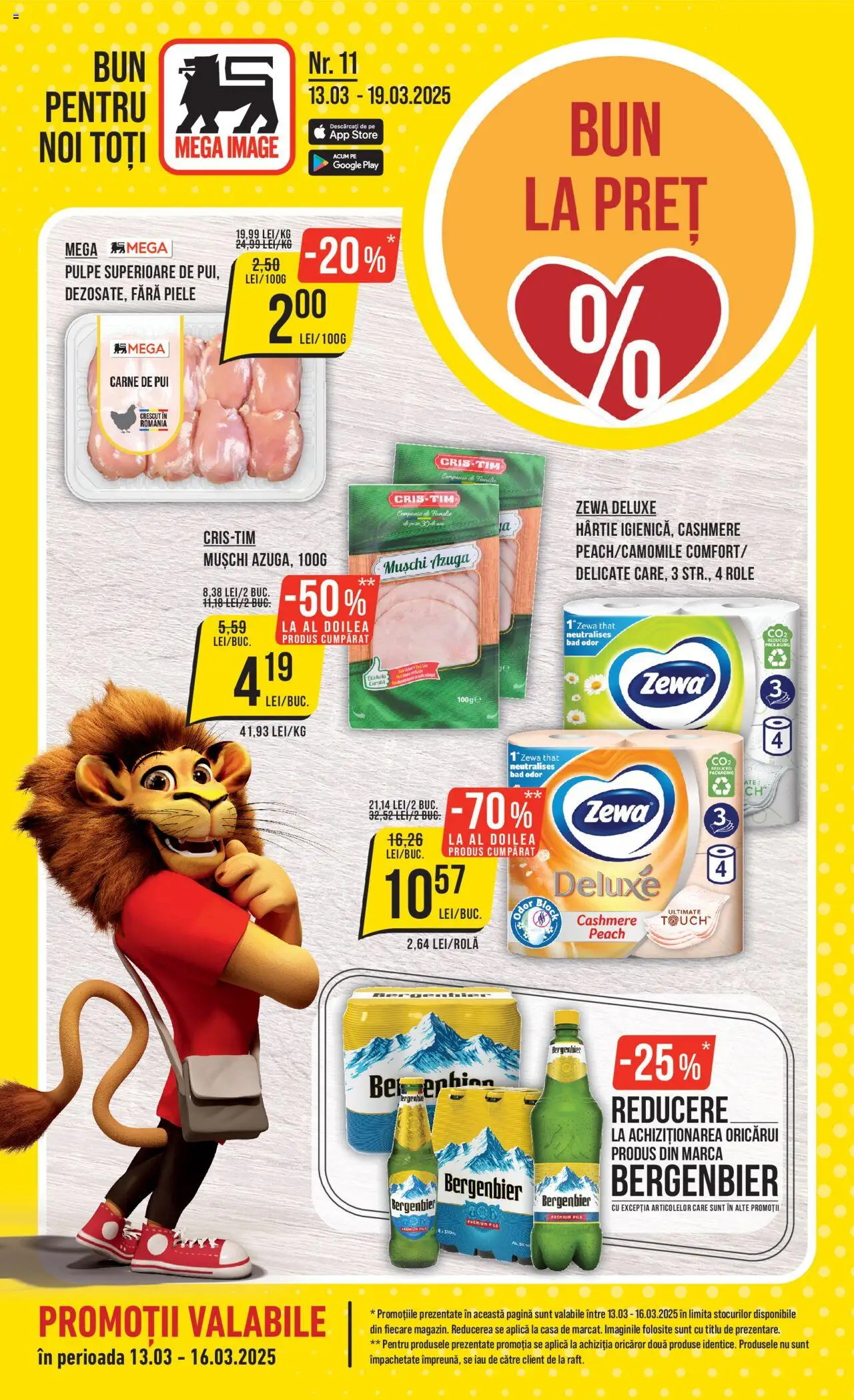 Catalog Mega Image 13 - 19 Martie 2025 | Pagina 1 | Produse: Role, Carne De Pui, Plastik Kulübe