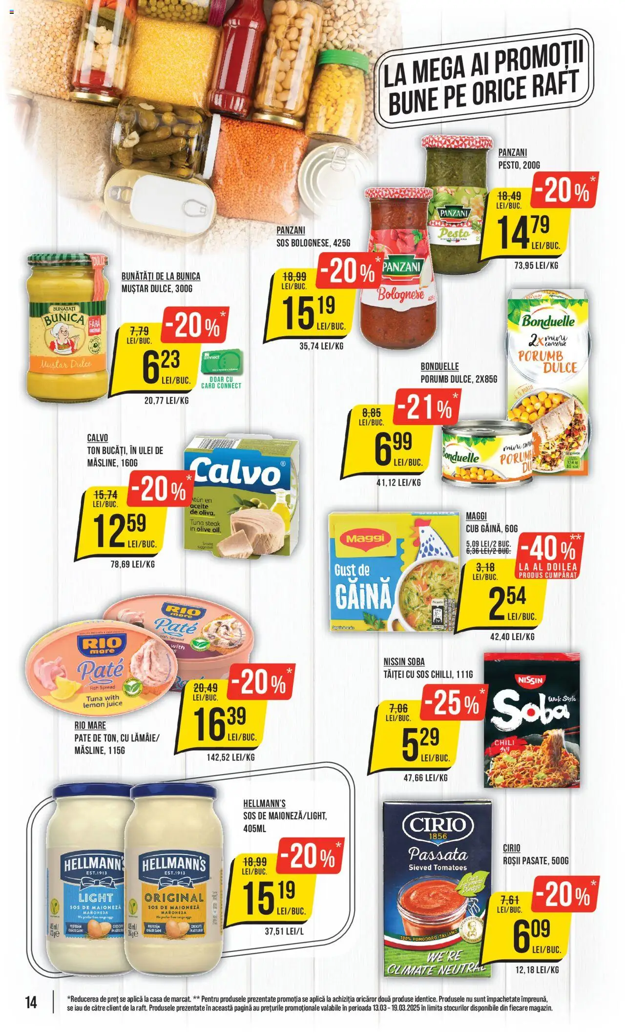 Catalog Mega Image 13 - 19 Martie 2025 | Pagina 14 | Produse: Sobă, Pate, Ulei, Sos