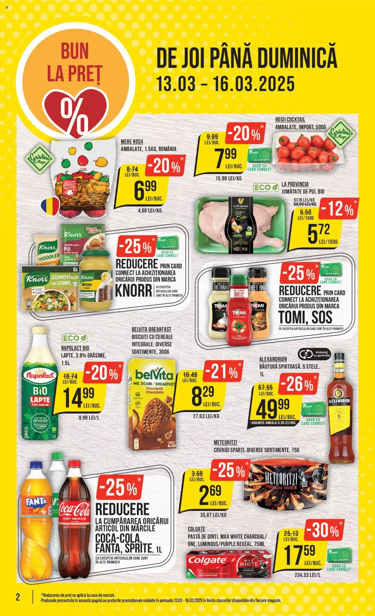 Catalog Mega Image 13 - 19 Martie 2025 | Pagina 2 | Produse: Ciocolată, Mere, Ketchup, Legume