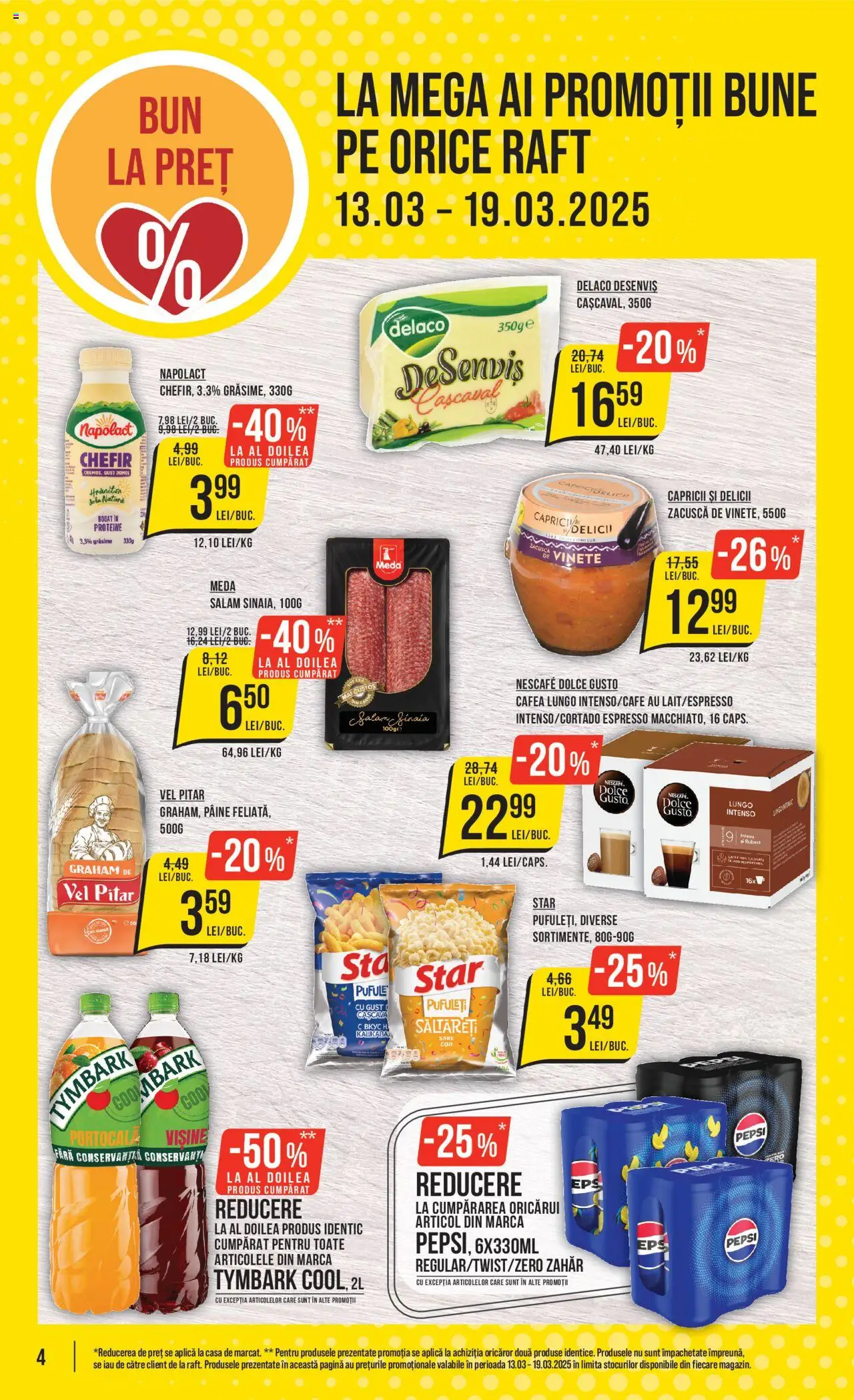 Catalog Mega Image 13 - 19 Martie 2025 | Pagina 4 | Produse: Light Kedi Konservesi, Pufuleți, Zacuscă, Sare