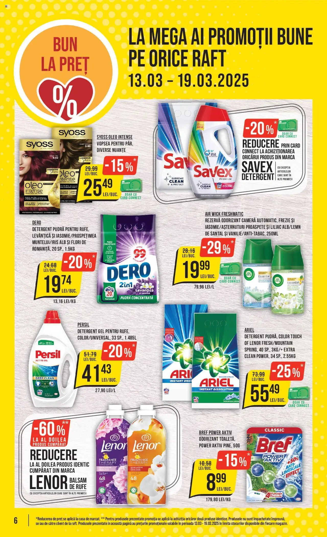 Catalog Mega Image 13 - 19 Martie 2025 | Pagina 6 | Produse: Cameră, Vopsea, Balsam, Detergent