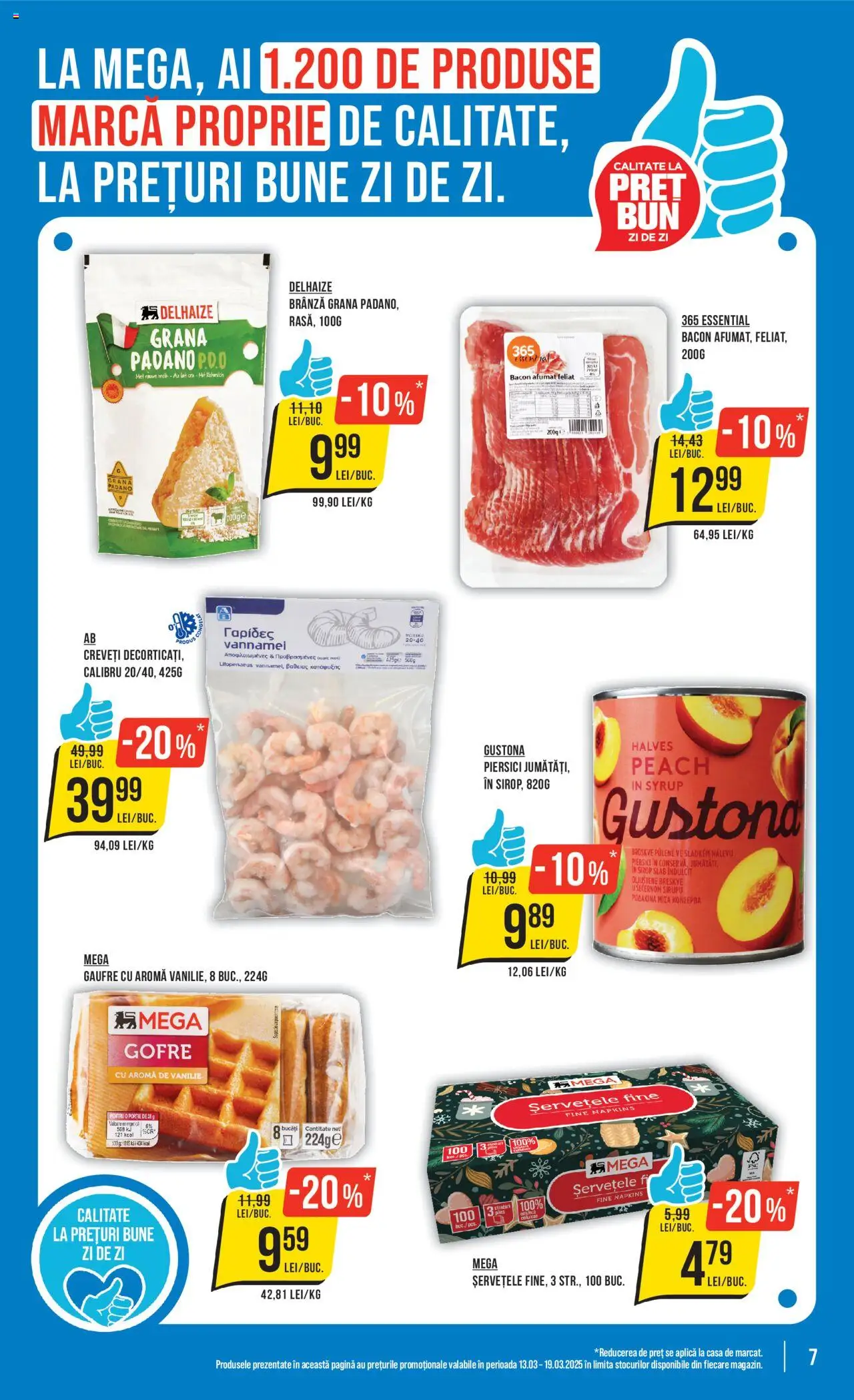Catalog Mega Image 13 - 19 Martie 2025 | Pagina 7 | Produse: Bacon, Brânză, Gofre, Sirop