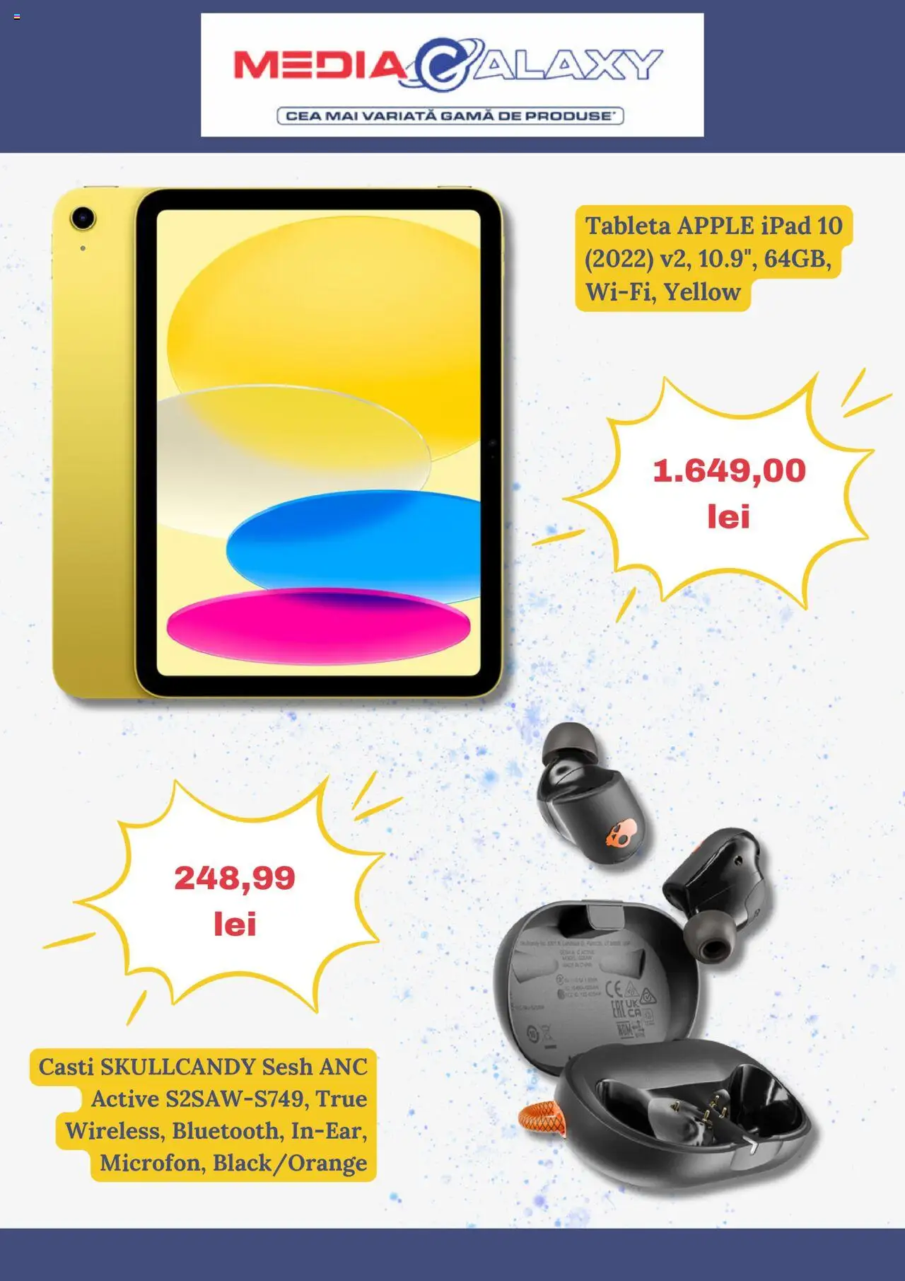 Catalog Media Galaxy 13 - 19 Martie 2025 | Pagina 2 | Produse: Tabletă, Căști, Apple, Ușă