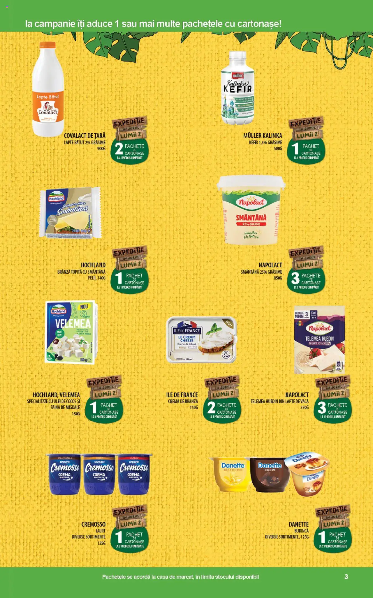 Catalog Mega Image 13 - 26 Martie 2025 | Pagina 3 | Produse: Lapte, Iaurt, Cremă, Kefir