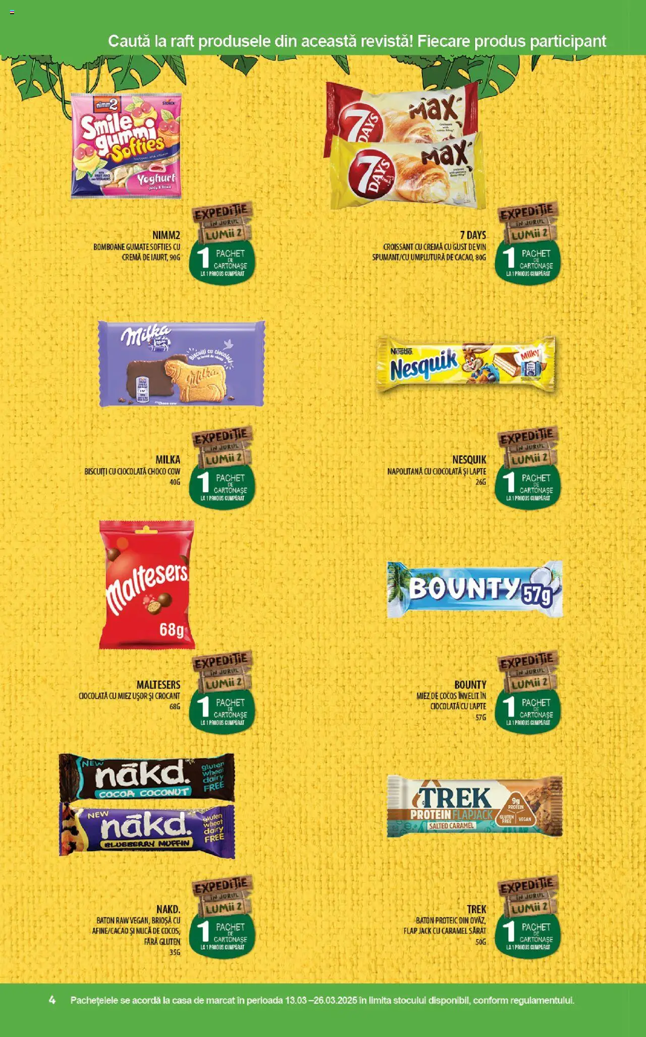 Catalog Mega Image 13 - 26 Martie 2025 | Pagina 4 | Produse: Lapte, Cremă, Ciocolată, Biscuiți