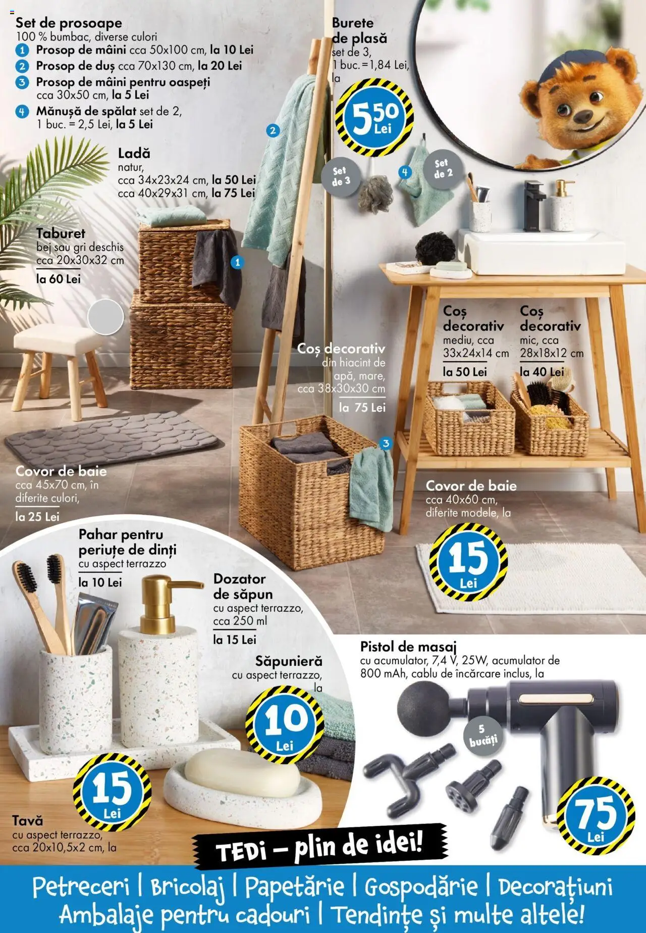 Catalog TEDi 7 - 15 Februarie 2025 | Pagina 2 | Produse: Cablu, Coș, Covor, Săpun