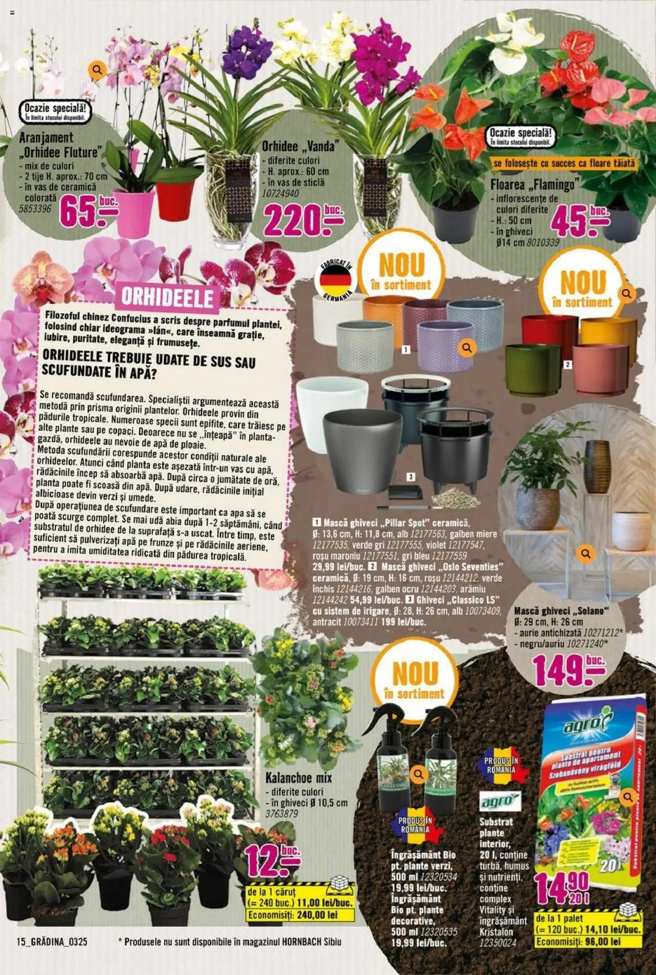 Catalog Hornbach 17 Martie - 25 Aprilie 2025 | Pagina 15 | Produse: Şerit ödül, Orhidee, Humus, Apă