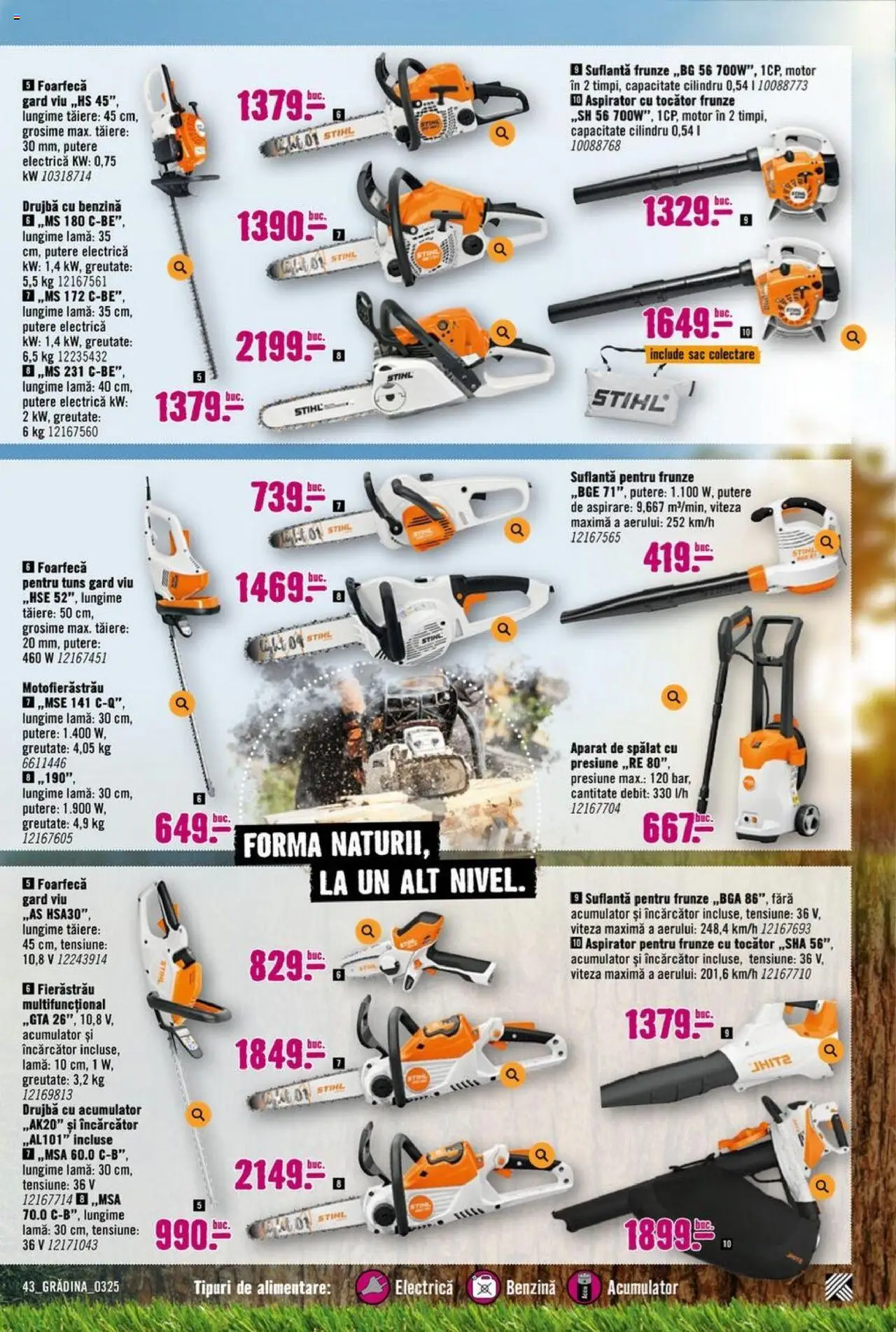 Catalog Hornbach 17 Martie - 25 Aprilie 2025 | Pagina 43 | Produse: Încărcător, Suflantă, Aspirator, Tocător