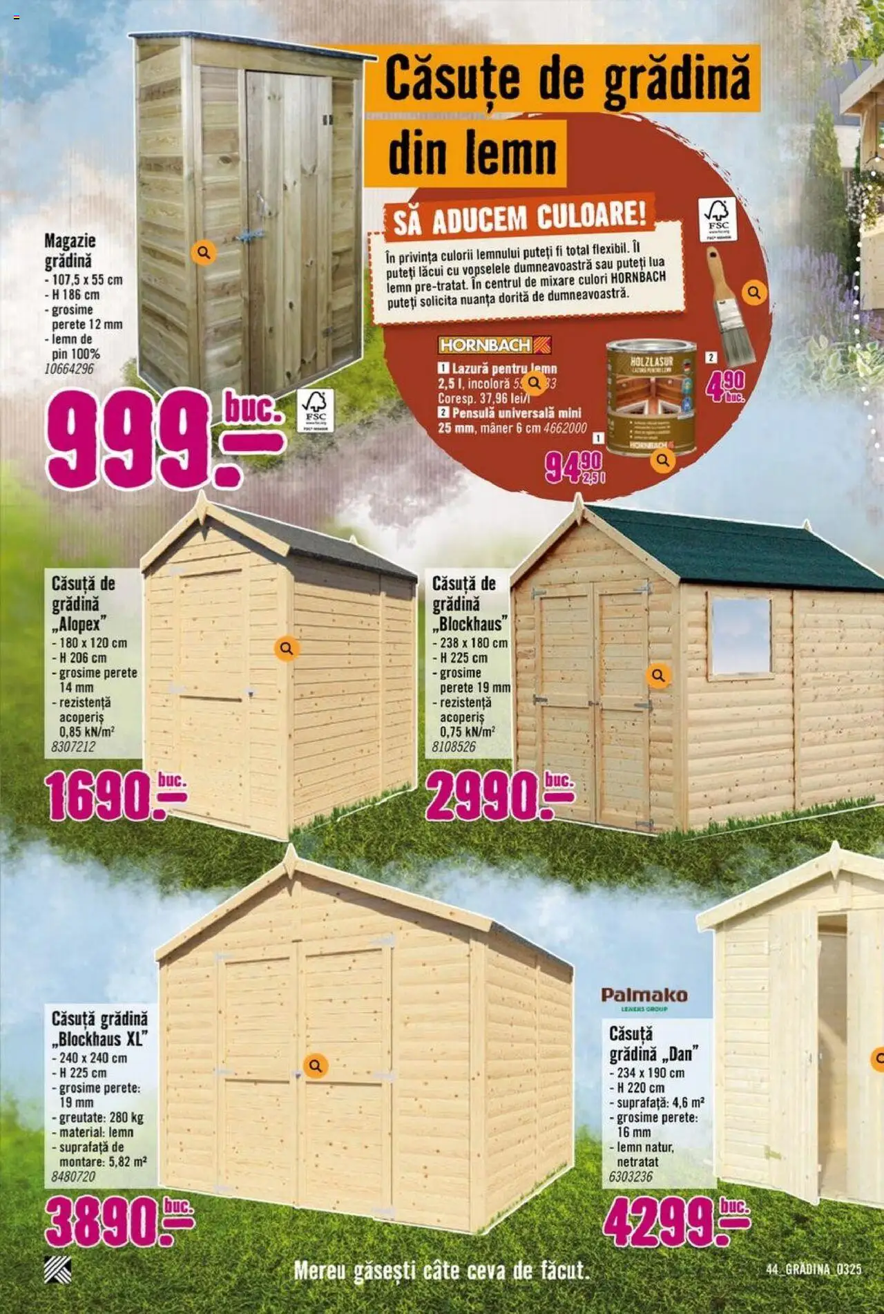 Catalog Hornbach 17 Martie - 25 Aprilie 2025 | Pagina 44 | Produse: Mâner, Lazură