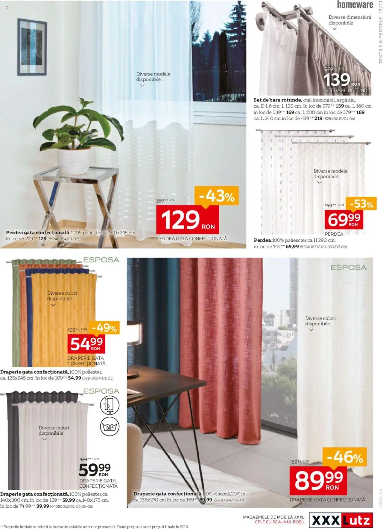 Catalog XXXLutz 3 Februarie - 2 Martie 2025 | Pagina 13 | Produse: Perdea