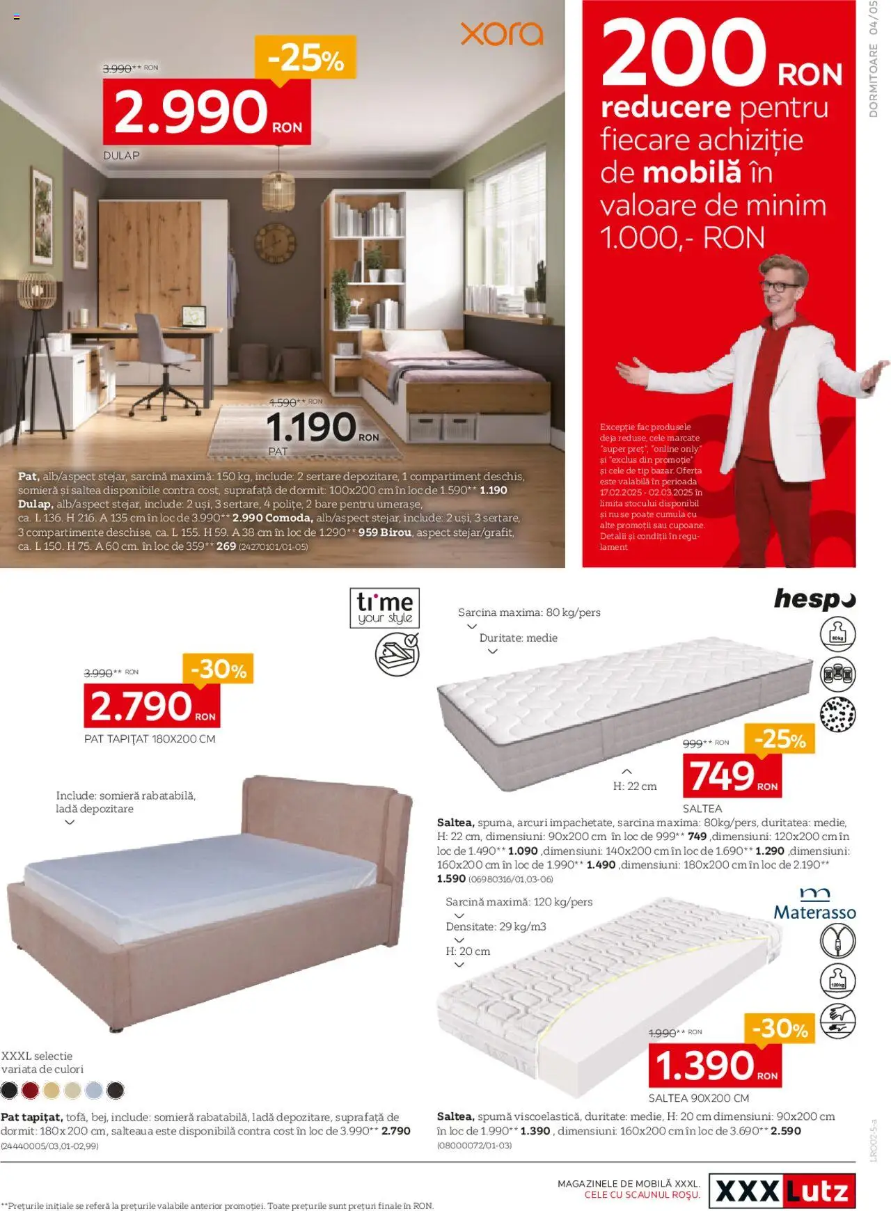 Catalog XXXLutz 3 Februarie - 2 Martie 2025 | Pagina 5 | Produse: Pat, Saltea