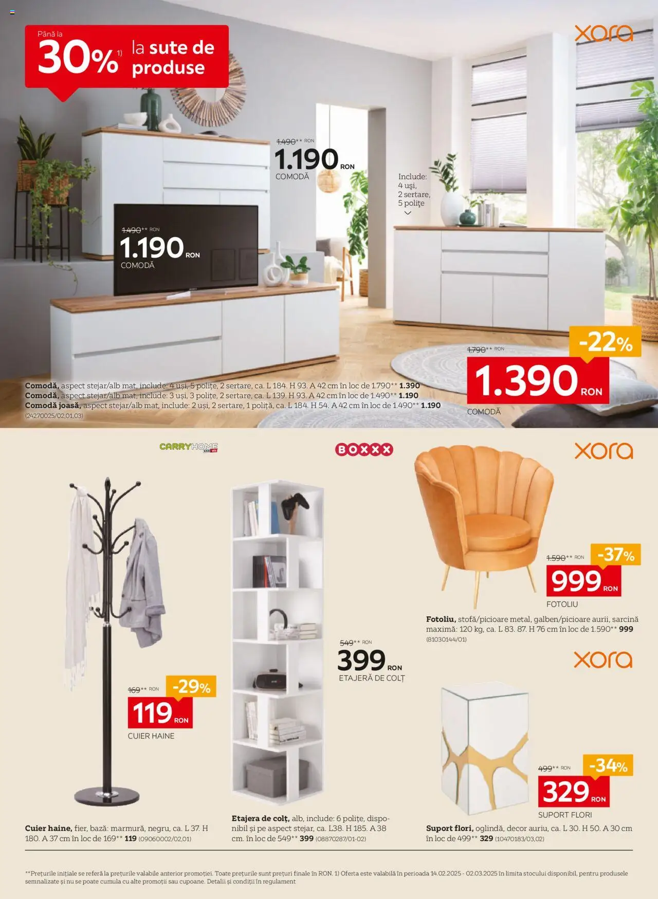 Catalog XXXLutz 17 Februarie - 2 Martie 2025 | Pagina 10 | Produse: Fotoliu, Comodă, Etajeră, Haine