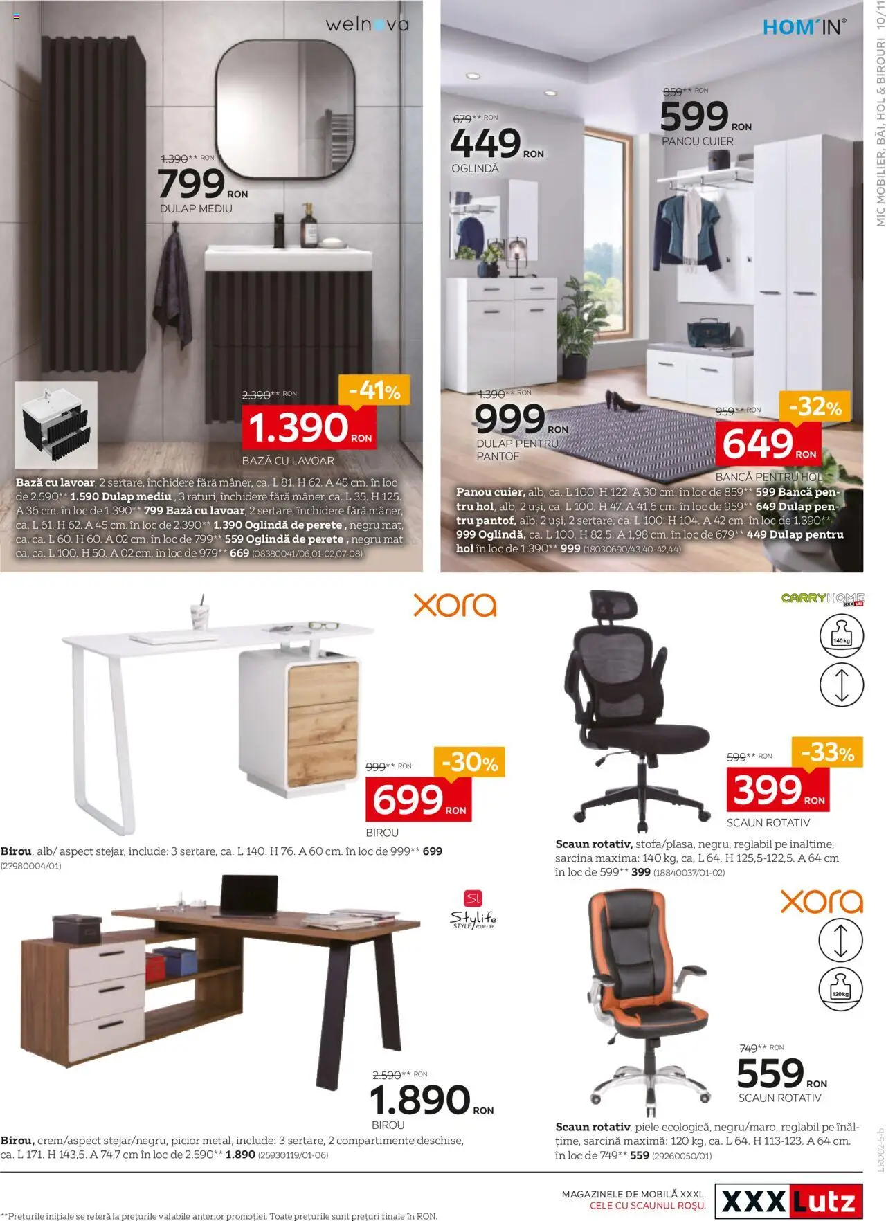 Catalog XXXLutz 17 Februarie - 2 Martie 2025 | Pagina 11 | Produse: Scaun, Lavoar, Oglindă, Bancă