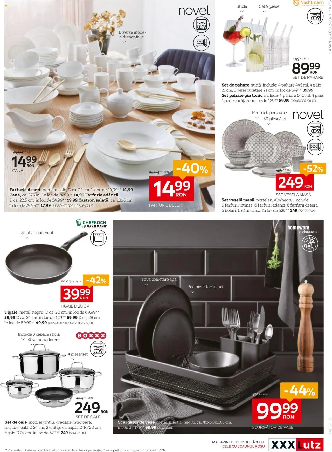 Catalog XXXLutz 17 Februarie - 2 Martie 2025 | Pagina 15 | Produse: Pahare, Tigaie, Gin, Apă