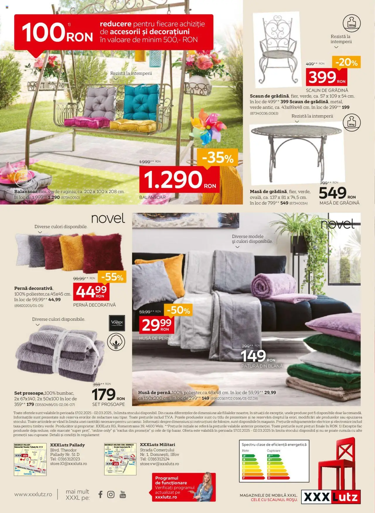 Catalog XXXLutz 17 Februarie - 2 Martie 2025 | Pagina 16 | Produse: Pernă, Pătură, Masă, Balansoar