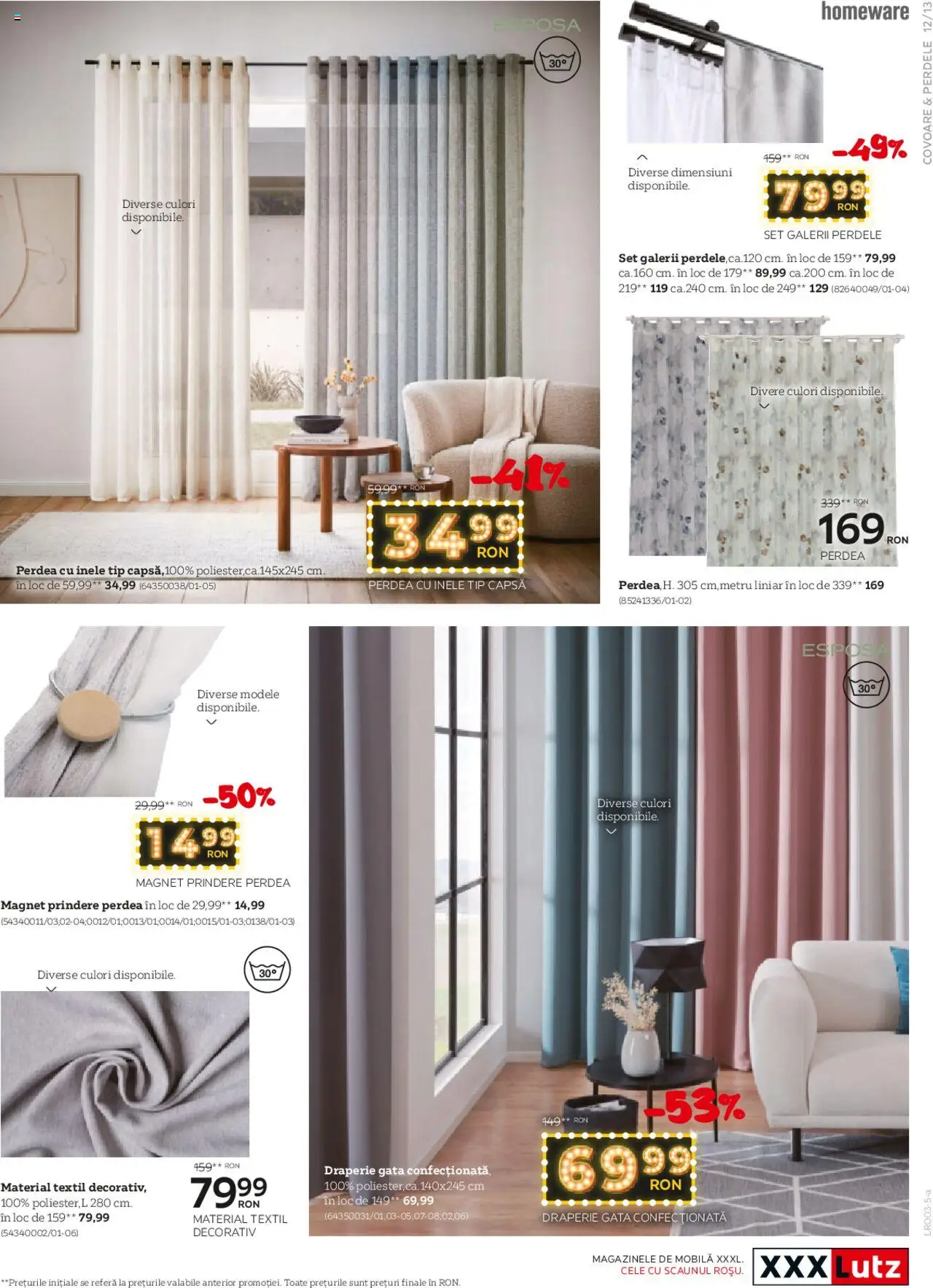 Catalog XXXLutz 3 - 30 Martie 2025 | Pagina 13 | Produse: Perdea