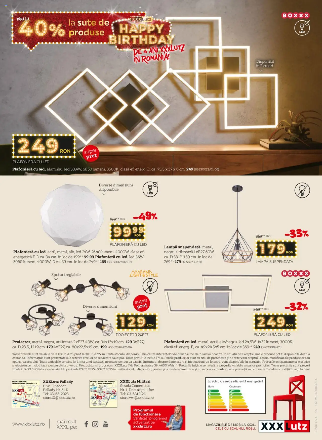 Catalog XXXLutz 3 - 30 Martie 2025 | Pagina 16 | Produse: Plafonieră, Babak, Lampă
