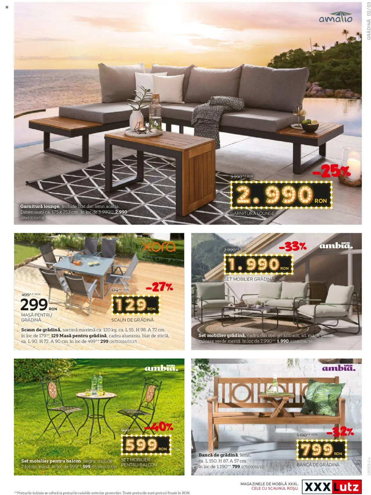 Catalog XXXLutz 3 - 30 Martie 2025 | Pagina 3 | Produse: Masă, Scaun, Bancă, Rom