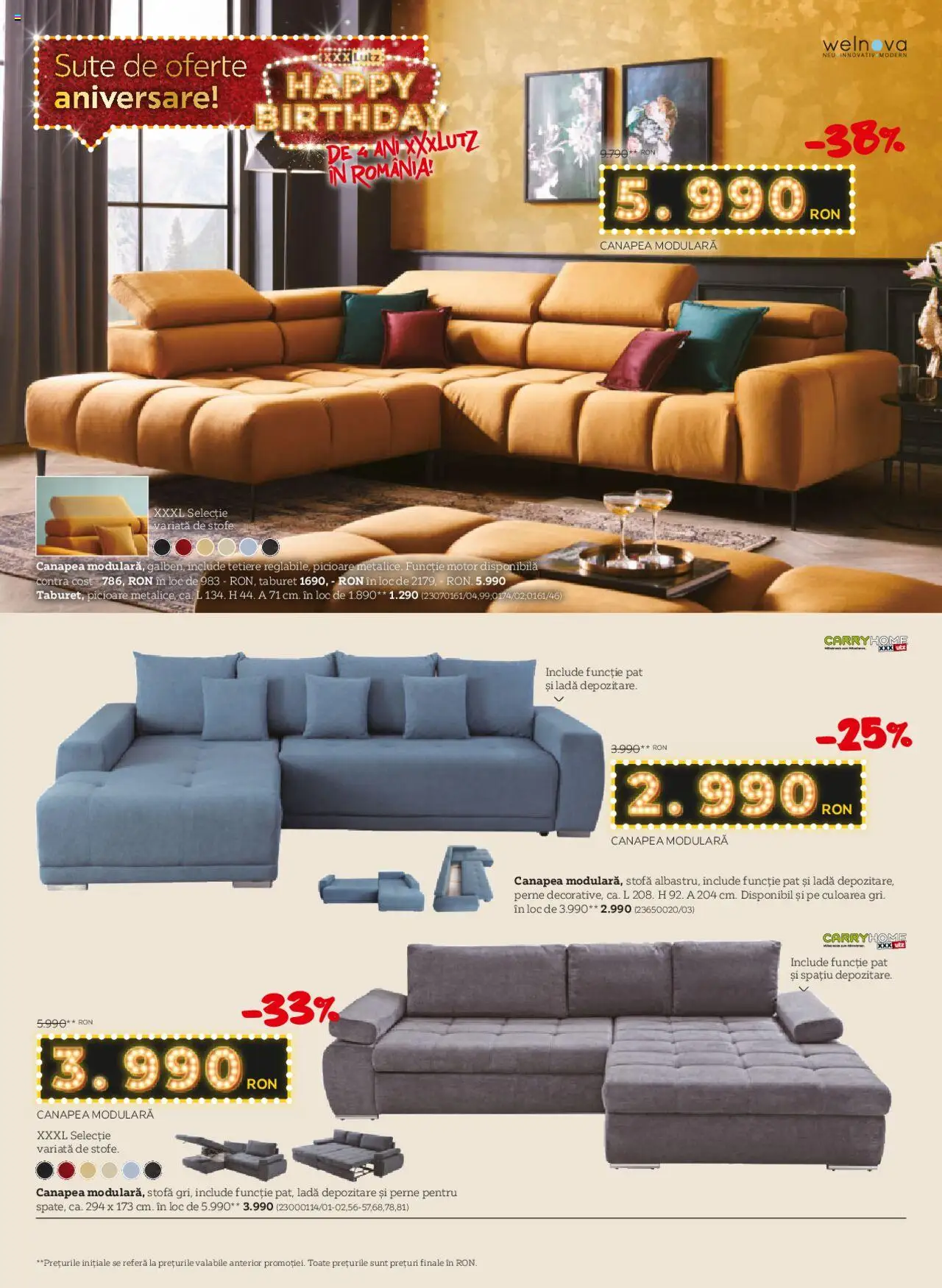 Catalog XXXLutz 3 - 30 Martie 2025 | Pagina 4 | Produse: Pat, Canapea, Taburet